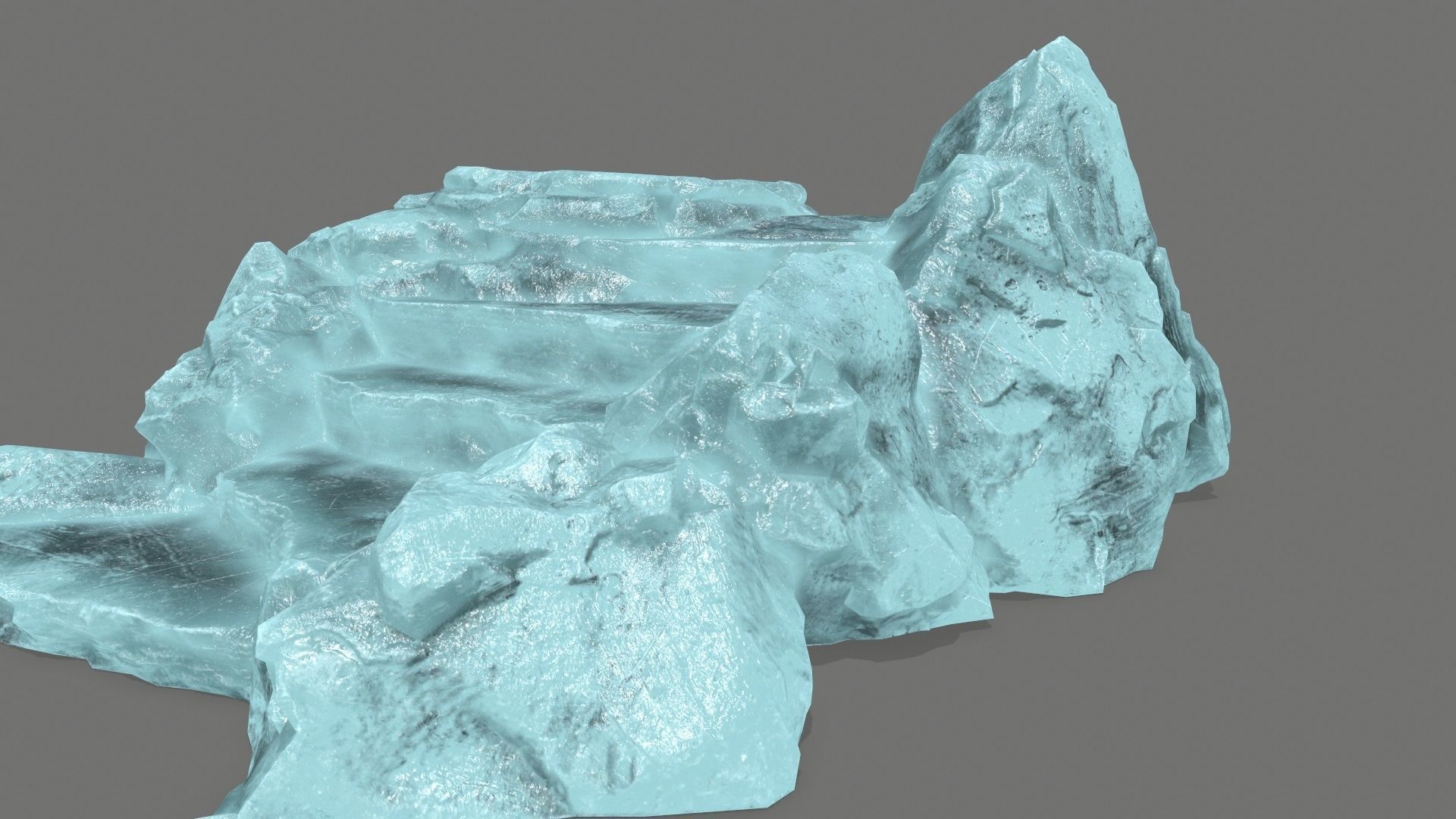 Ladder Ruin Low-poly 3D model_10