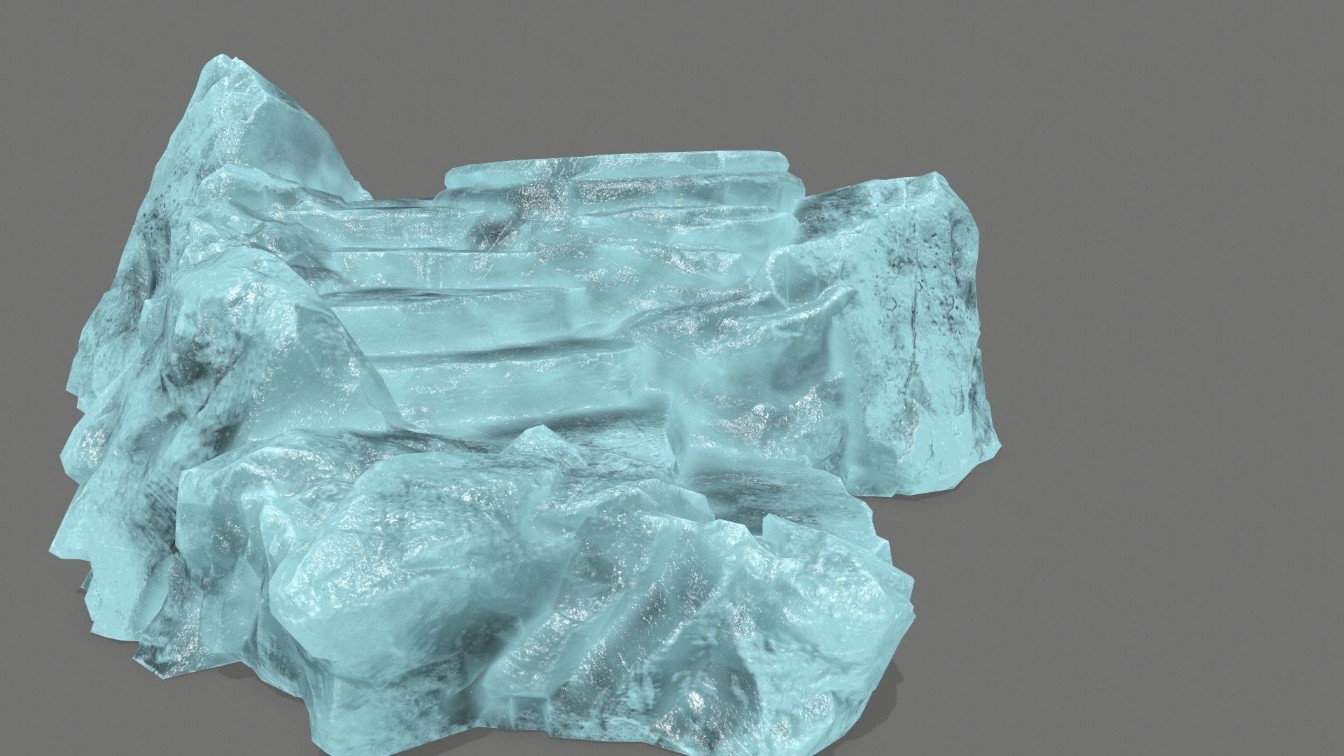 Ladder Ruin Low-poly 3D model_12