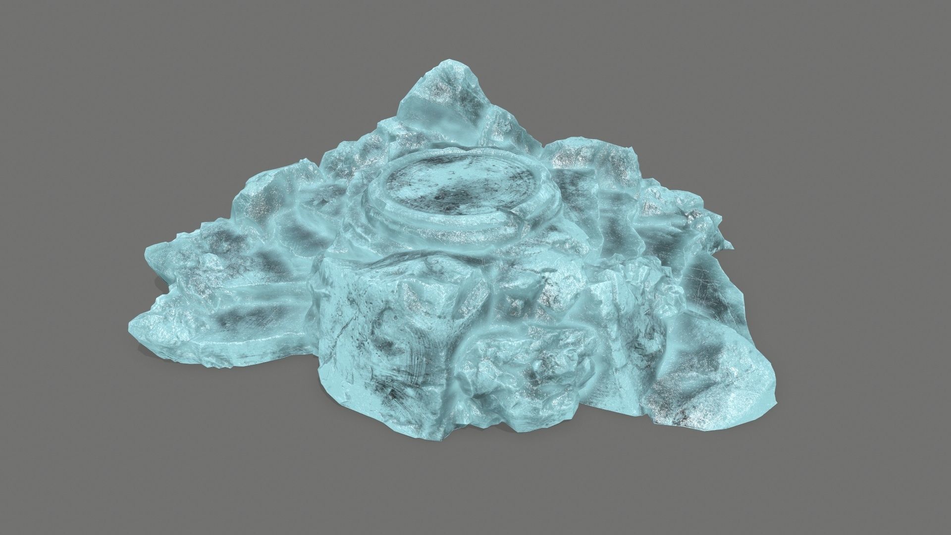 Ladder Ruin Low-poly 3D model_1