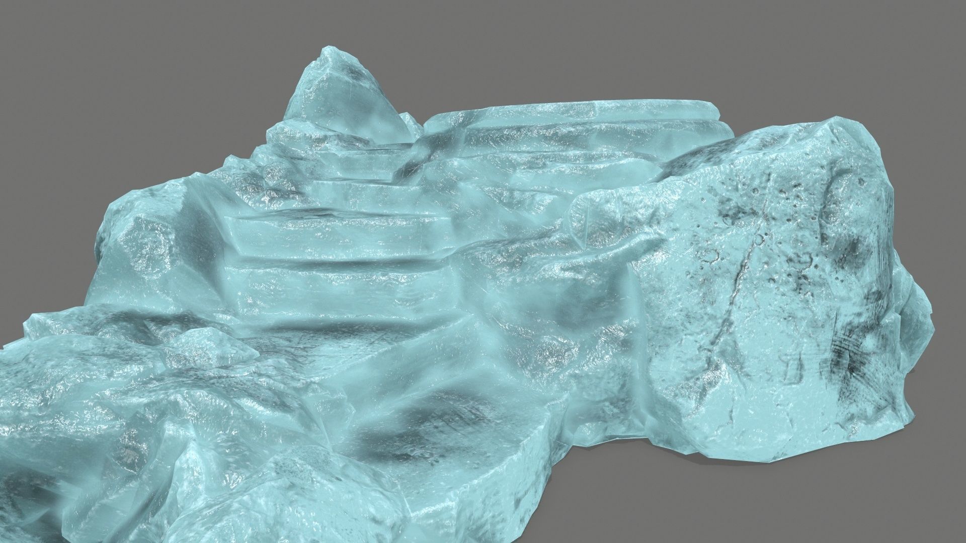 Ladder Ruin Low-poly 3D model_13