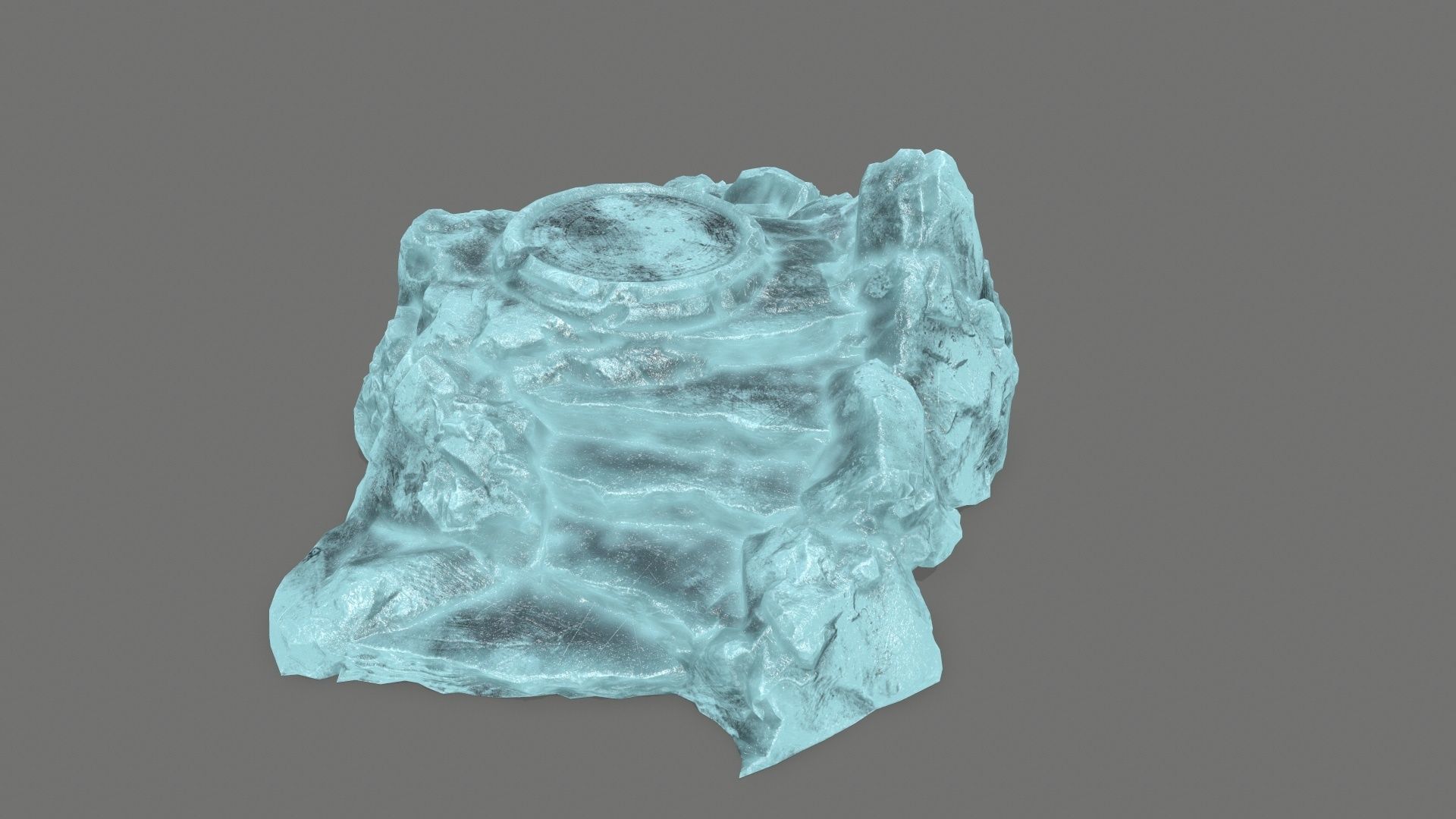 Ladder Ruin Low-poly 3D model_3