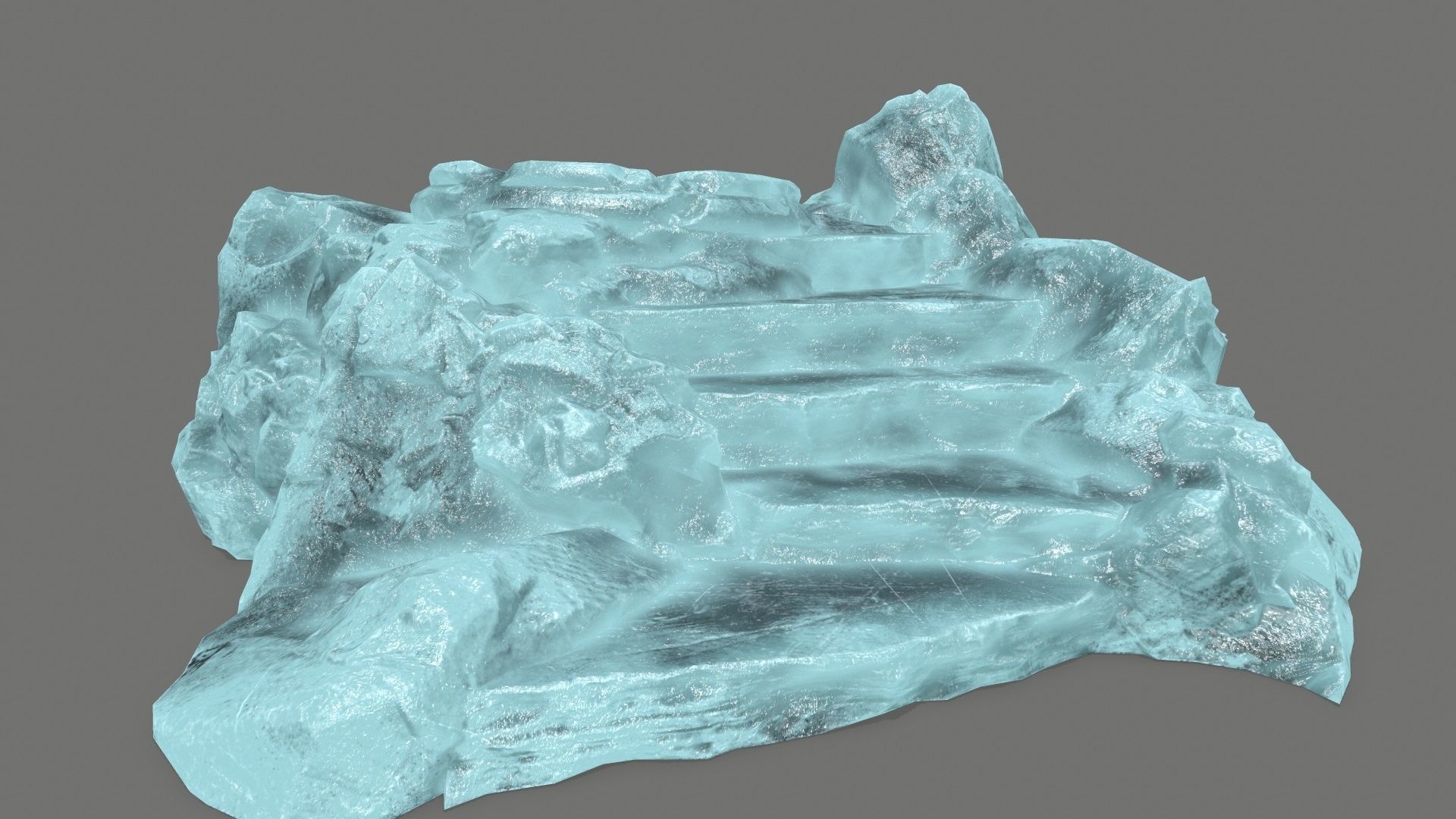 Ladder Ruin Low-poly 3D model_9