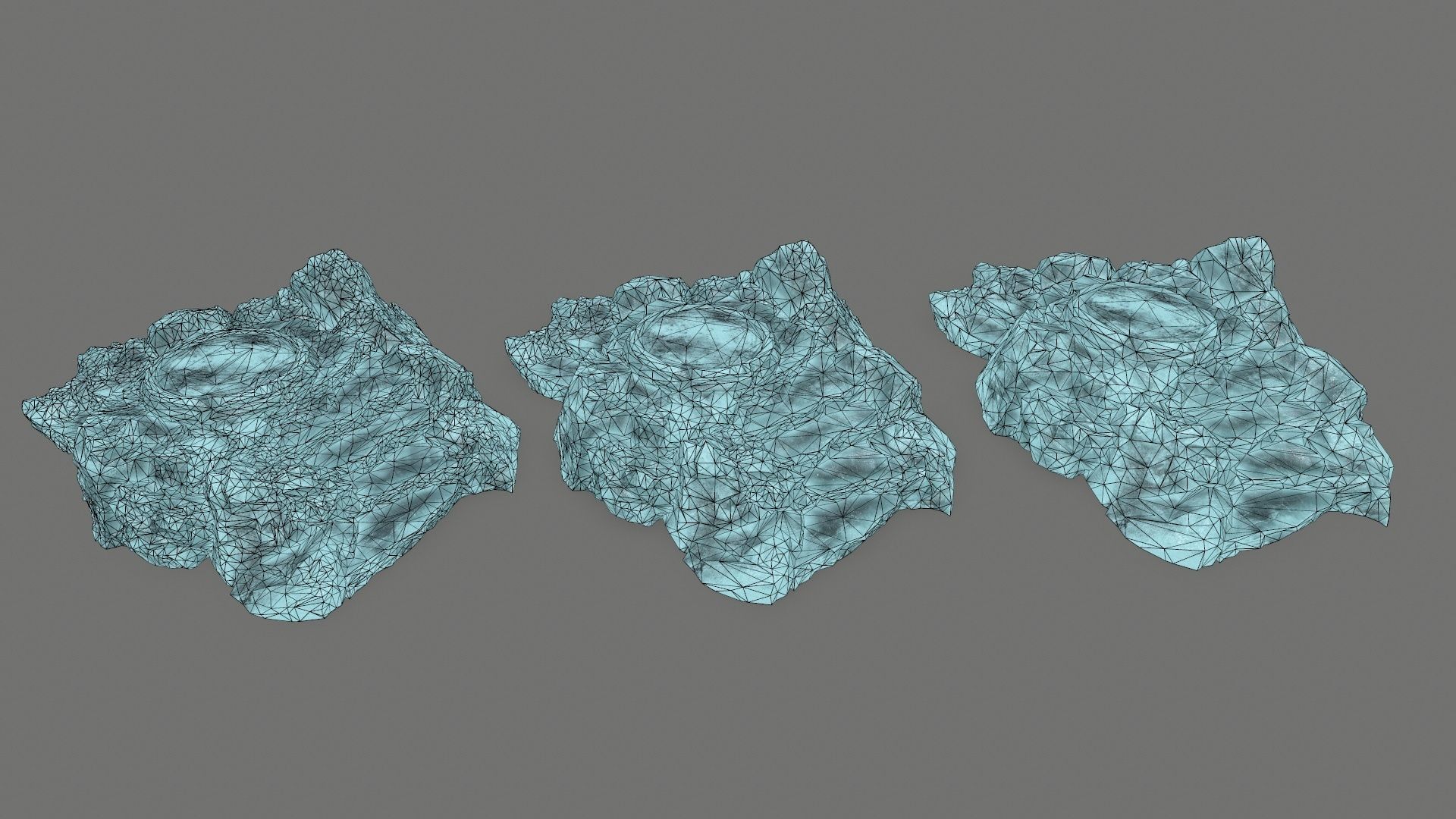 Ladder Ruin Low-poly 3D model_16