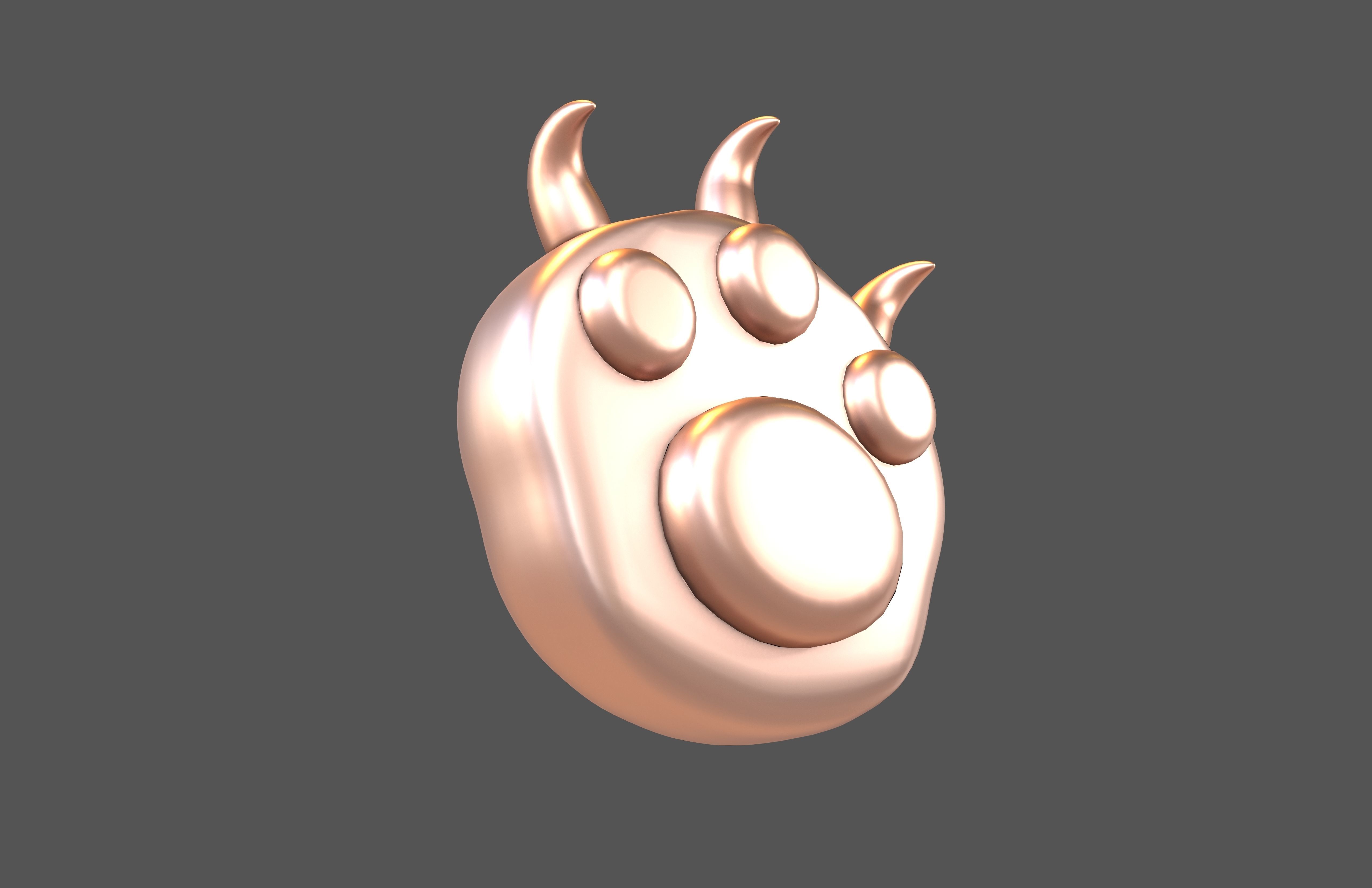 Cat Paw v2 006 Low-poly 3D model_3