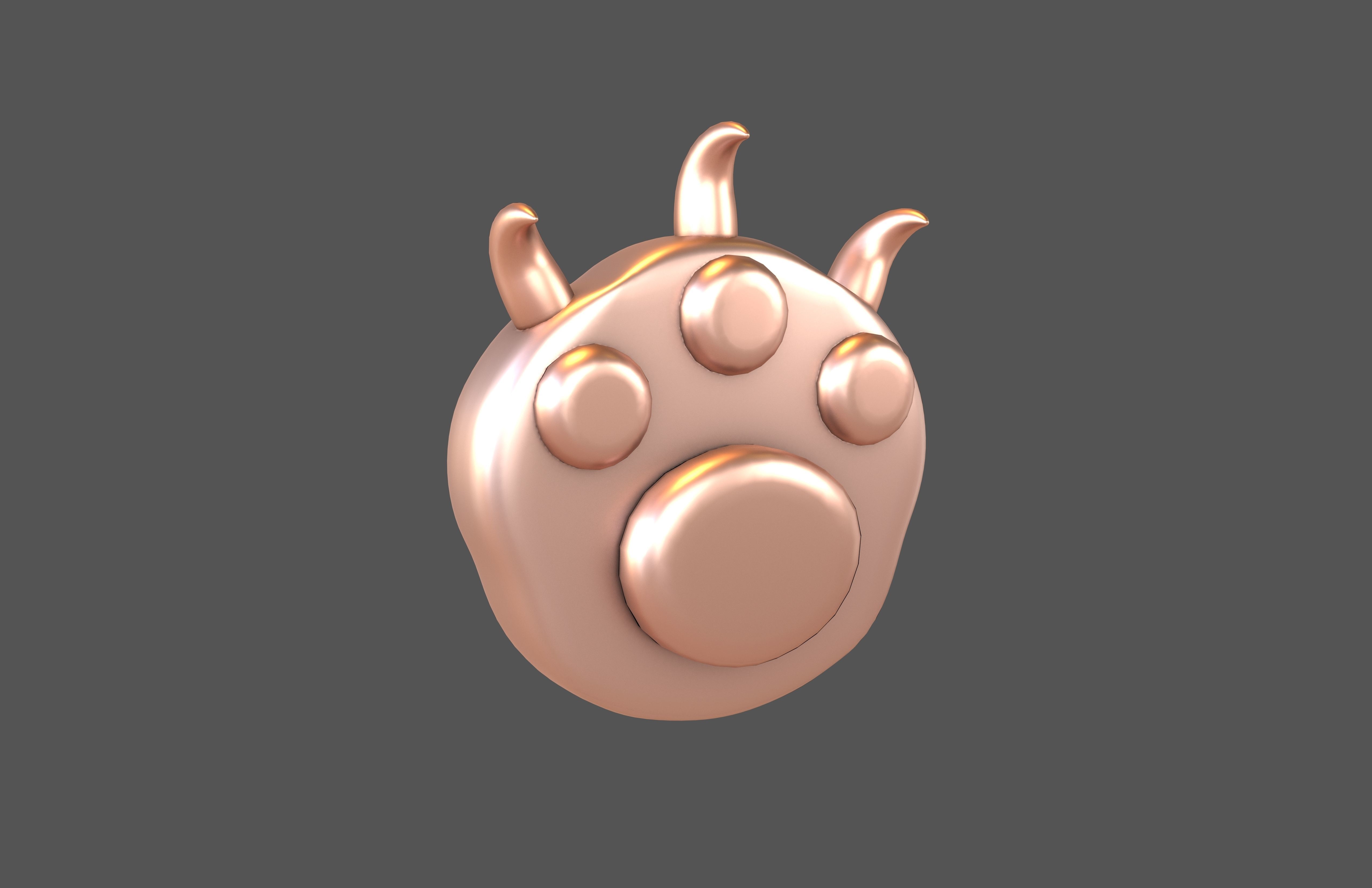 Cat Paw v2 006 Low-poly 3D model_1