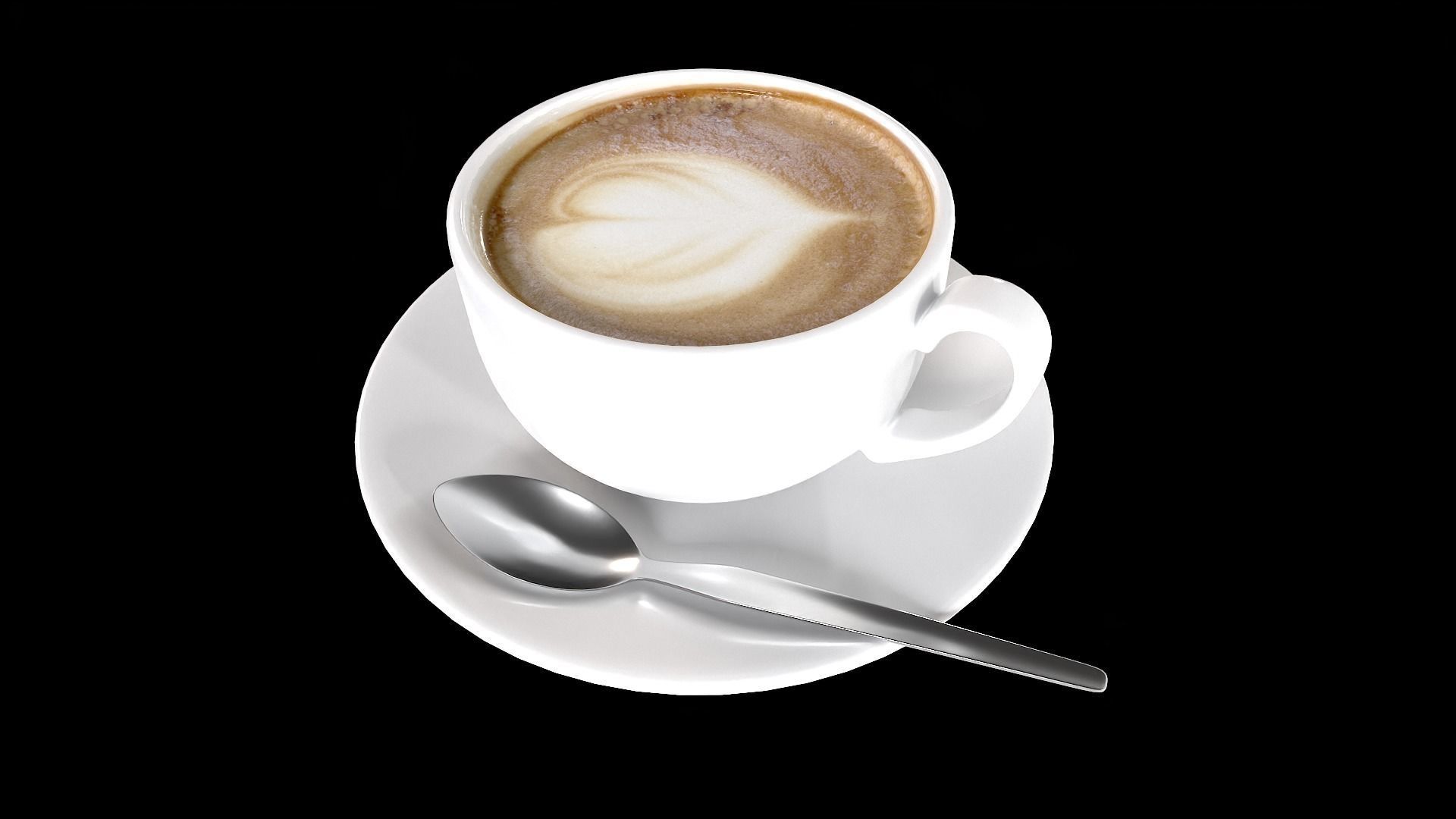 Coffee cup Low-poly 3D model_8