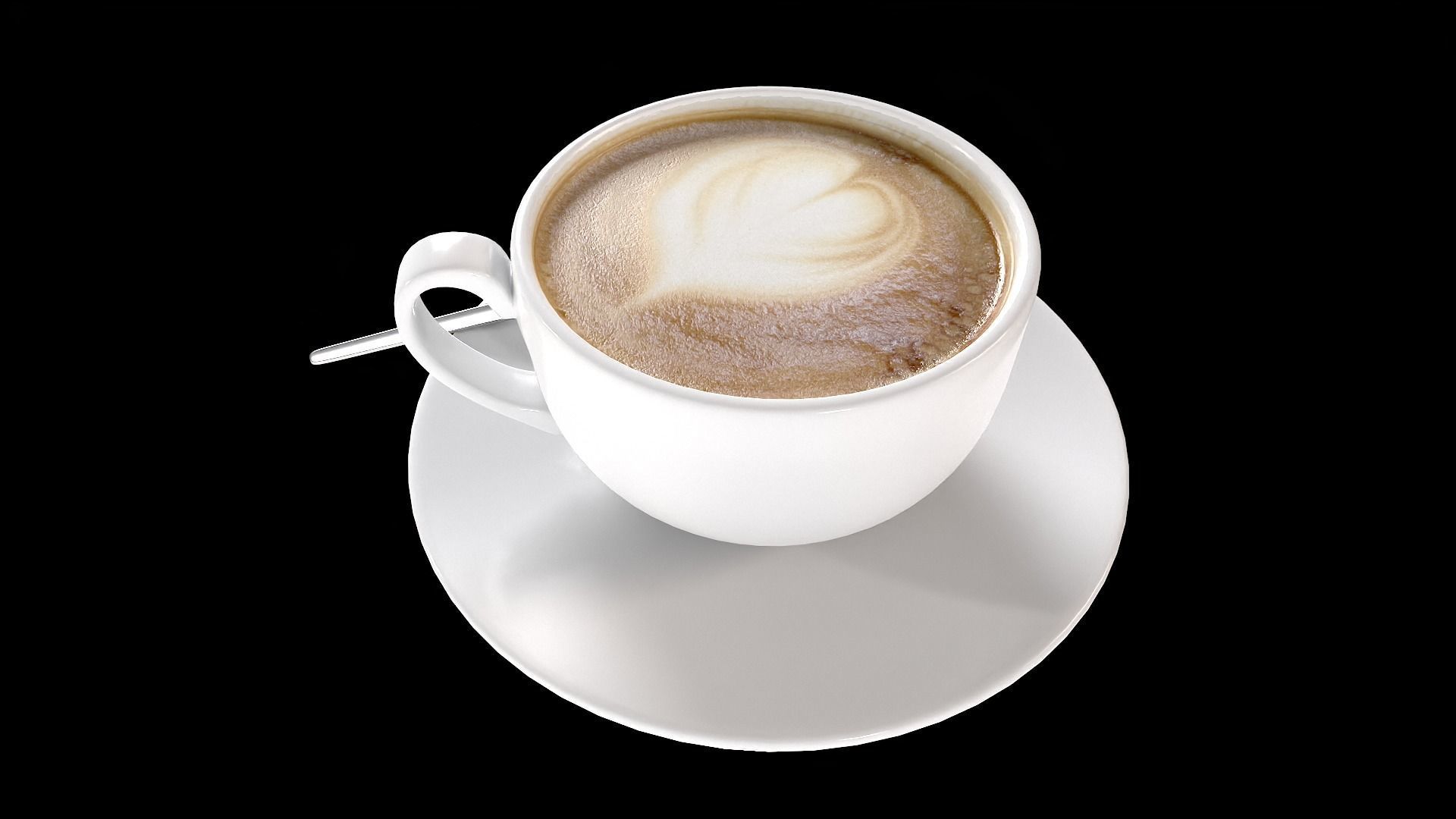 Coffee cup Low-poly 3D model_10