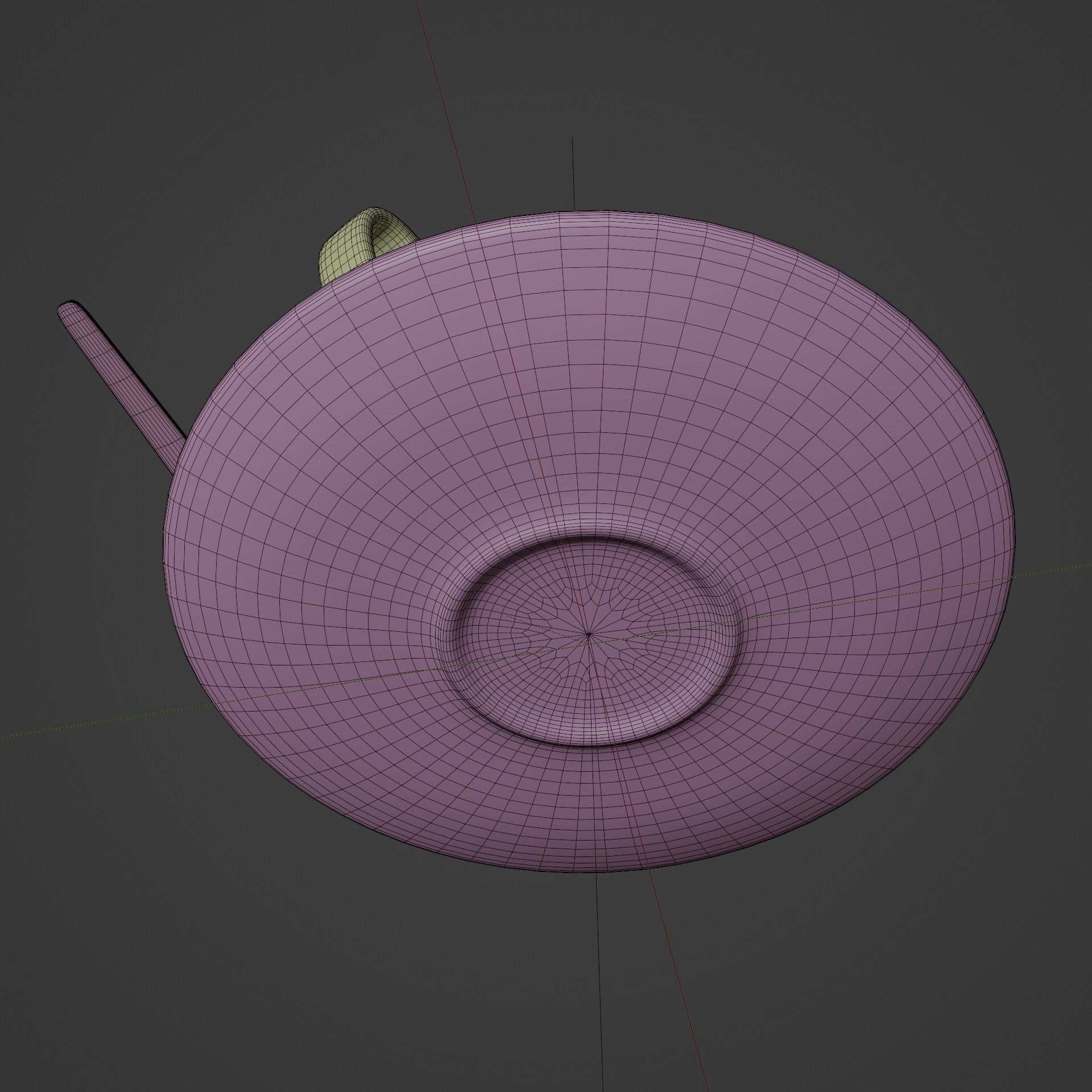 Coffee cup Low-poly 3D model_17