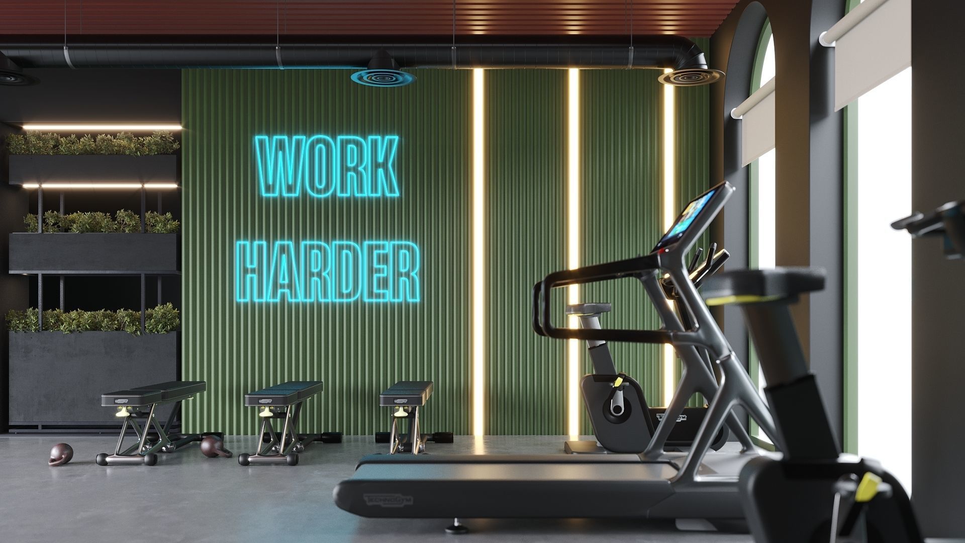 ProVis3D 024 - Gym Room 3D model_1