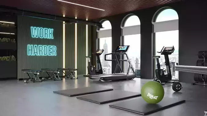 ProVis3D 024 - Gym Room 3D model