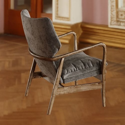 armchair jomlin 1 3D model 6