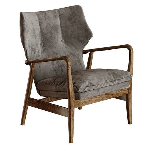 armchair jomlin 1 3D model 2