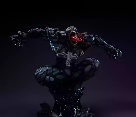 Venom january Statue 3D print model