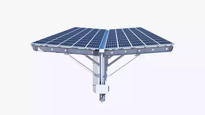New energy vehicle charging station 3D model