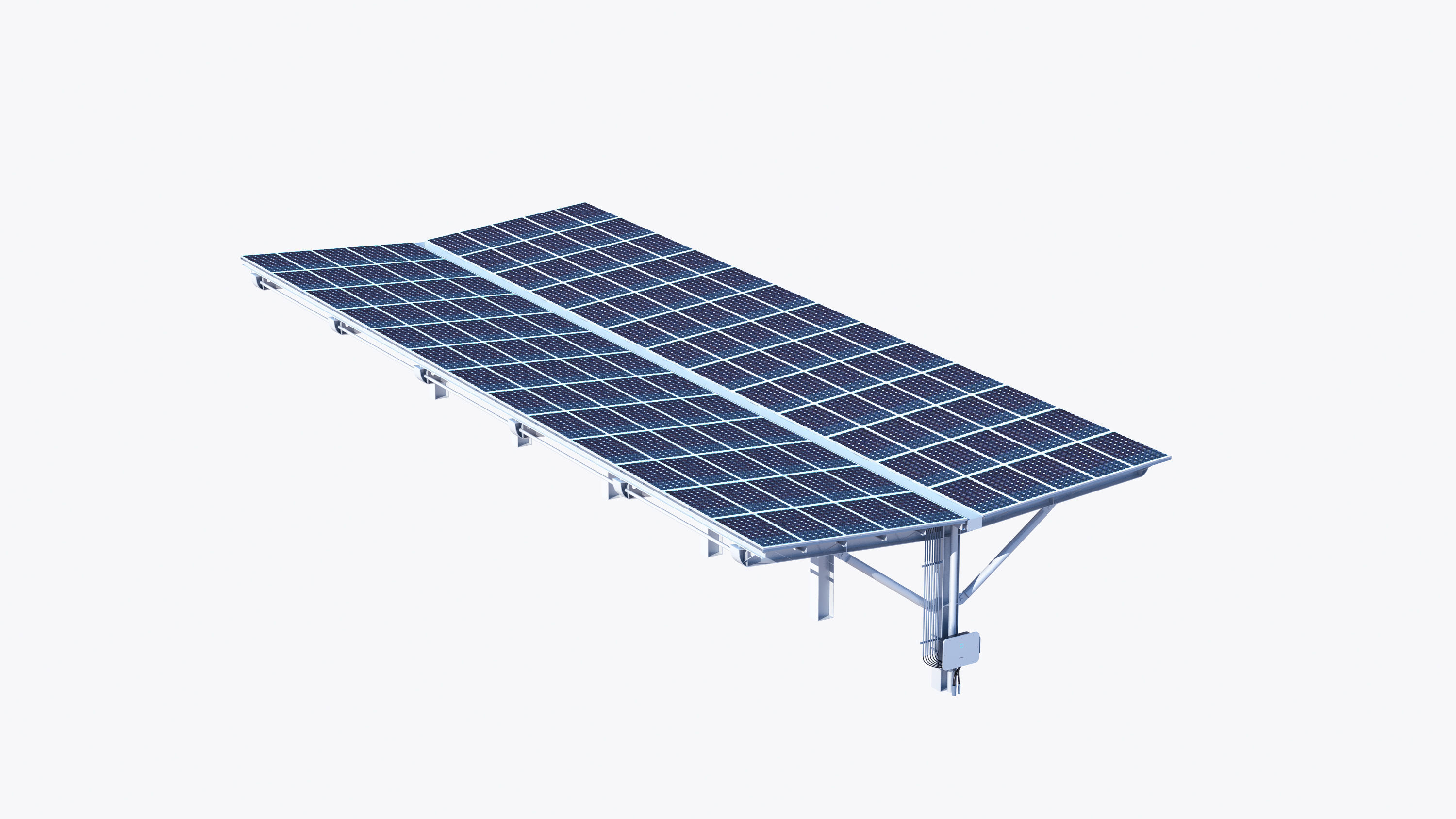 New energy vehicle charging station 3D model_5