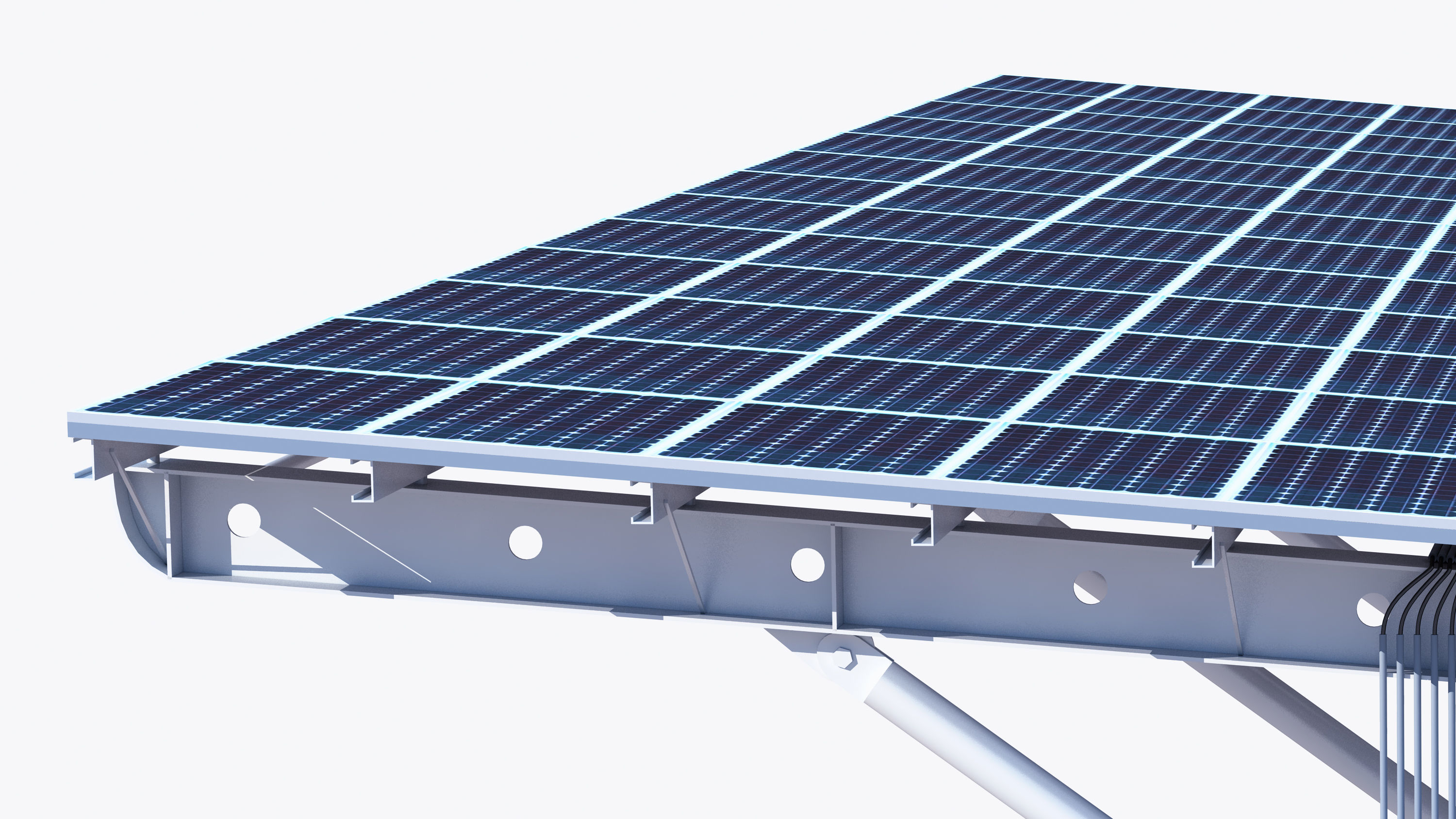 New energy vehicle charging station 3D model_3