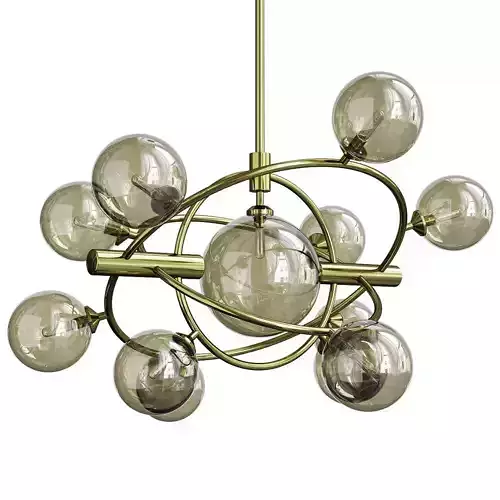 Gold Concentric Ring Pendant