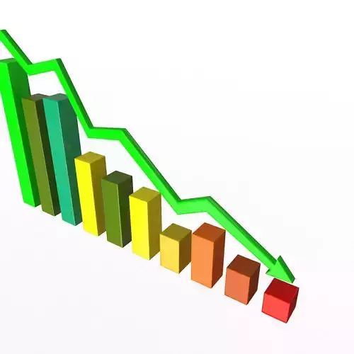 Graph Broken Down Low-poly 3D model