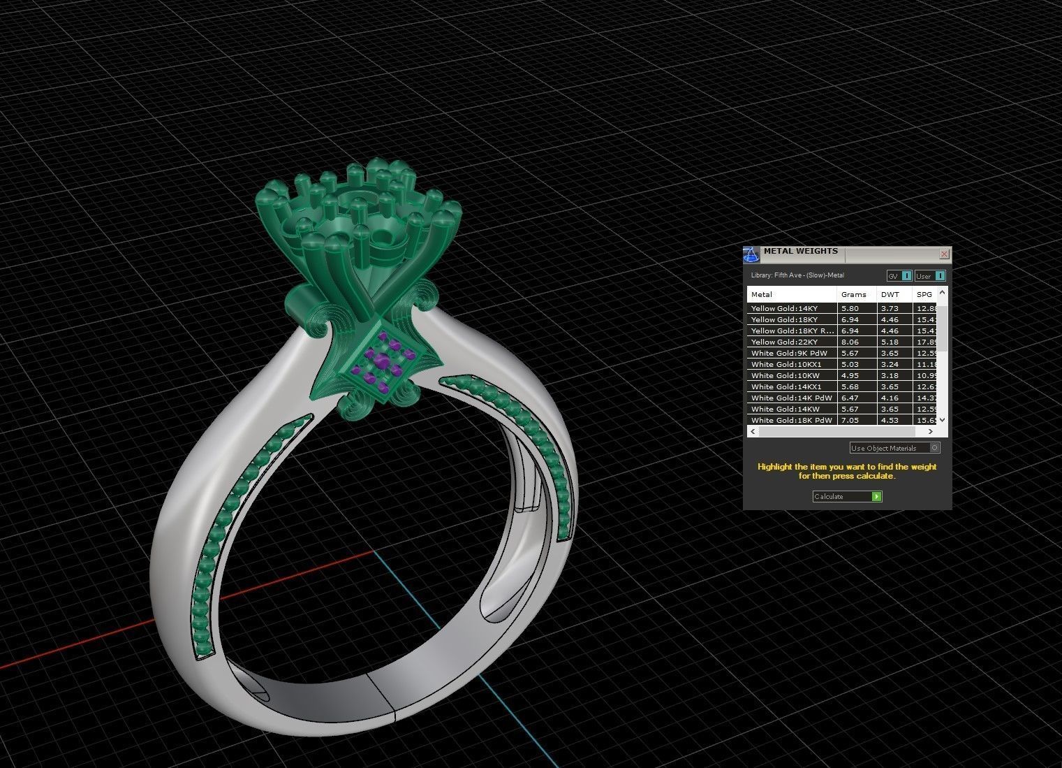 Engagment ring 3D print model_17