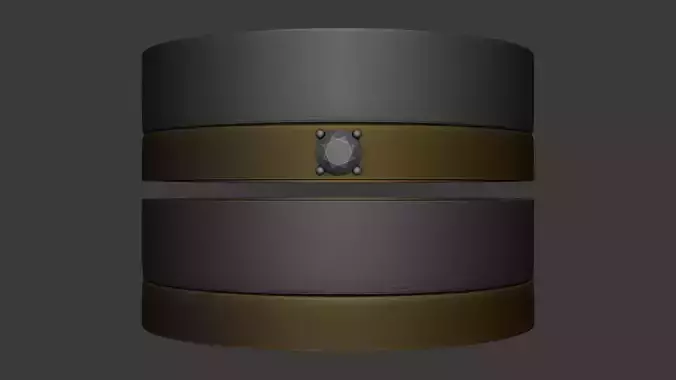 Vr Ring Pattern 3D model pair of gold rings VR / AR / low-poly | CGTrader