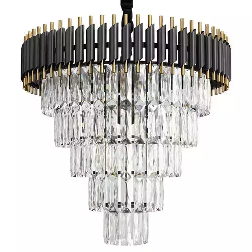 Black Chandelier Crystal D 66