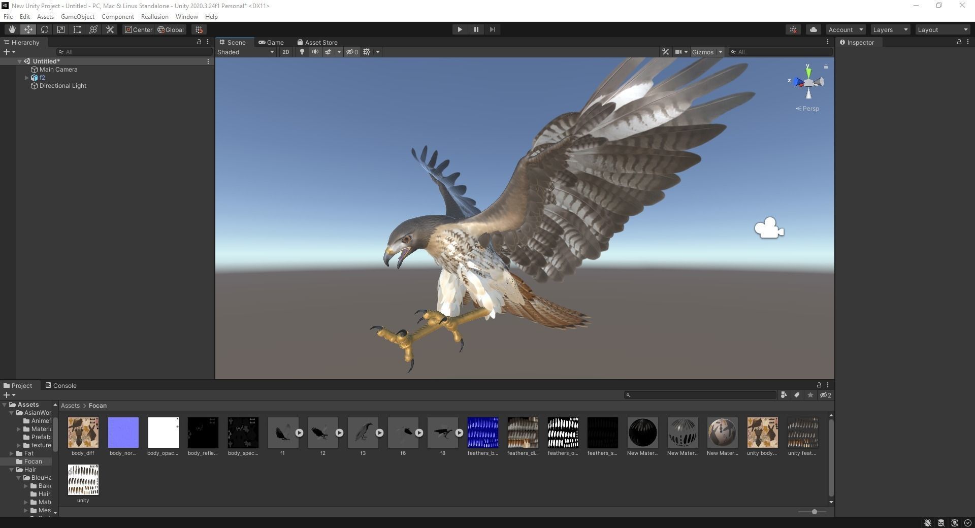 Stunning 3D Model of a Majestic Falcon Wildlife Enthusiasts Low-poly 3D model_28