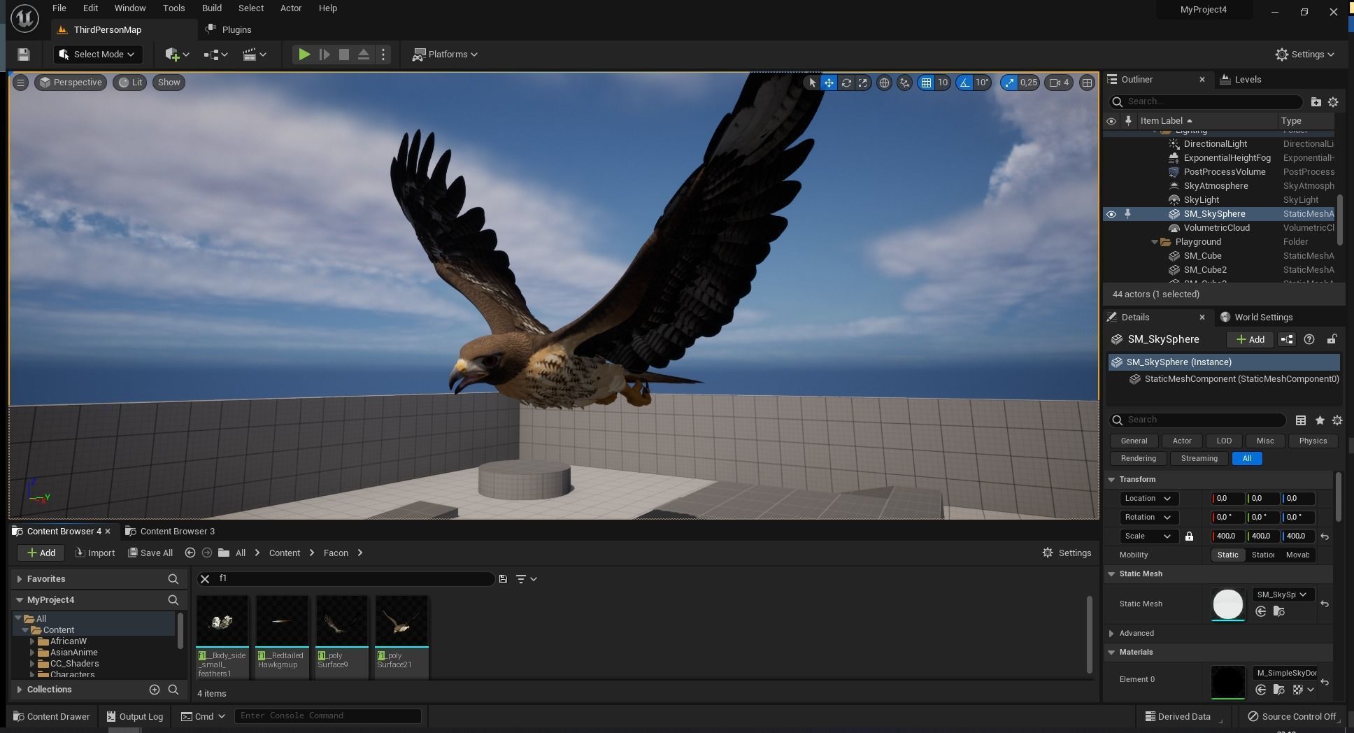 Stunning 3D Model of a Majestic Falcon Wildlife Enthusiasts Low-poly 3D model_23