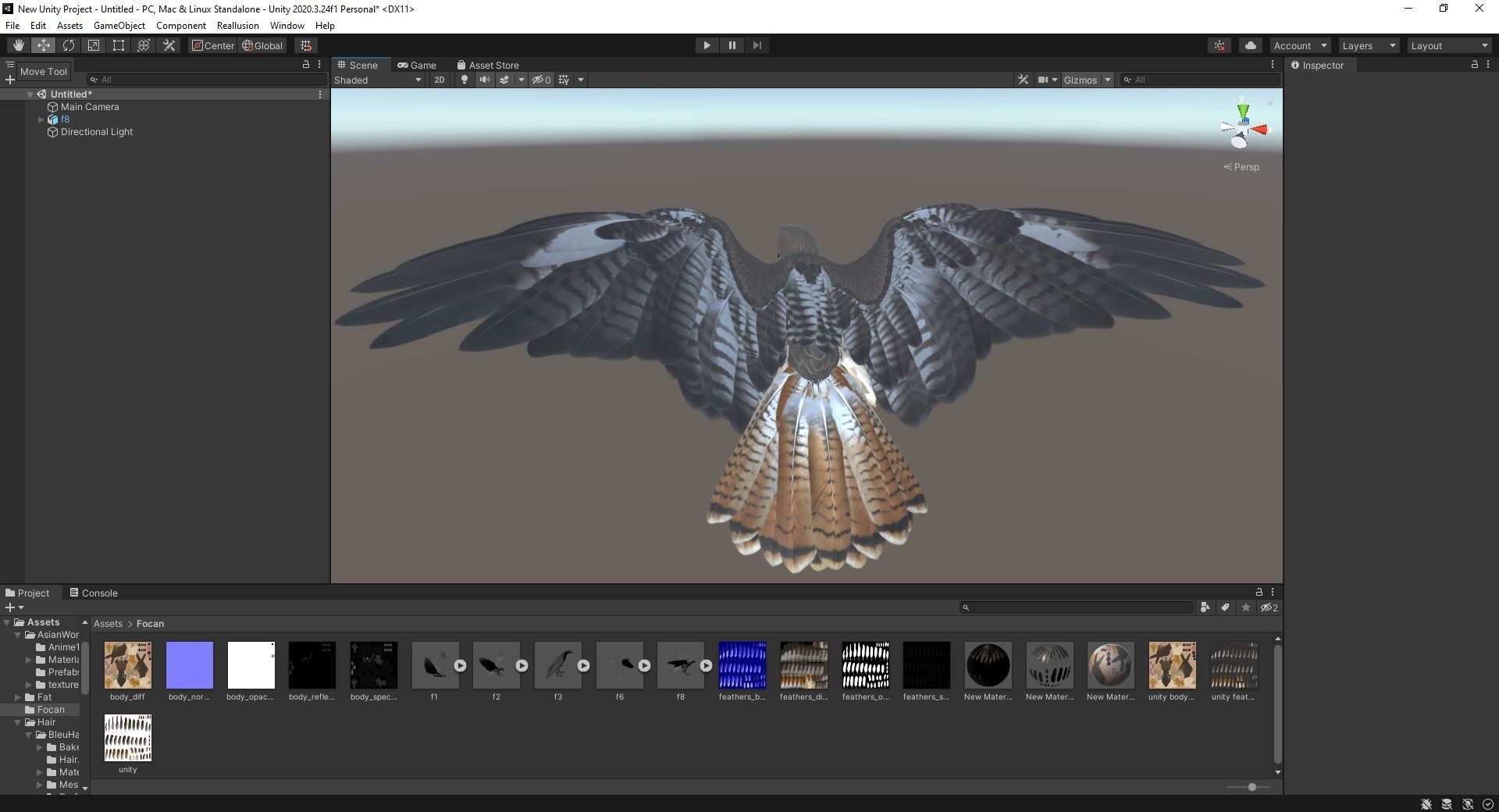 Stunning 3D Model of a Majestic Falcon Wildlife Enthusiasts Low-poly 3D model_27