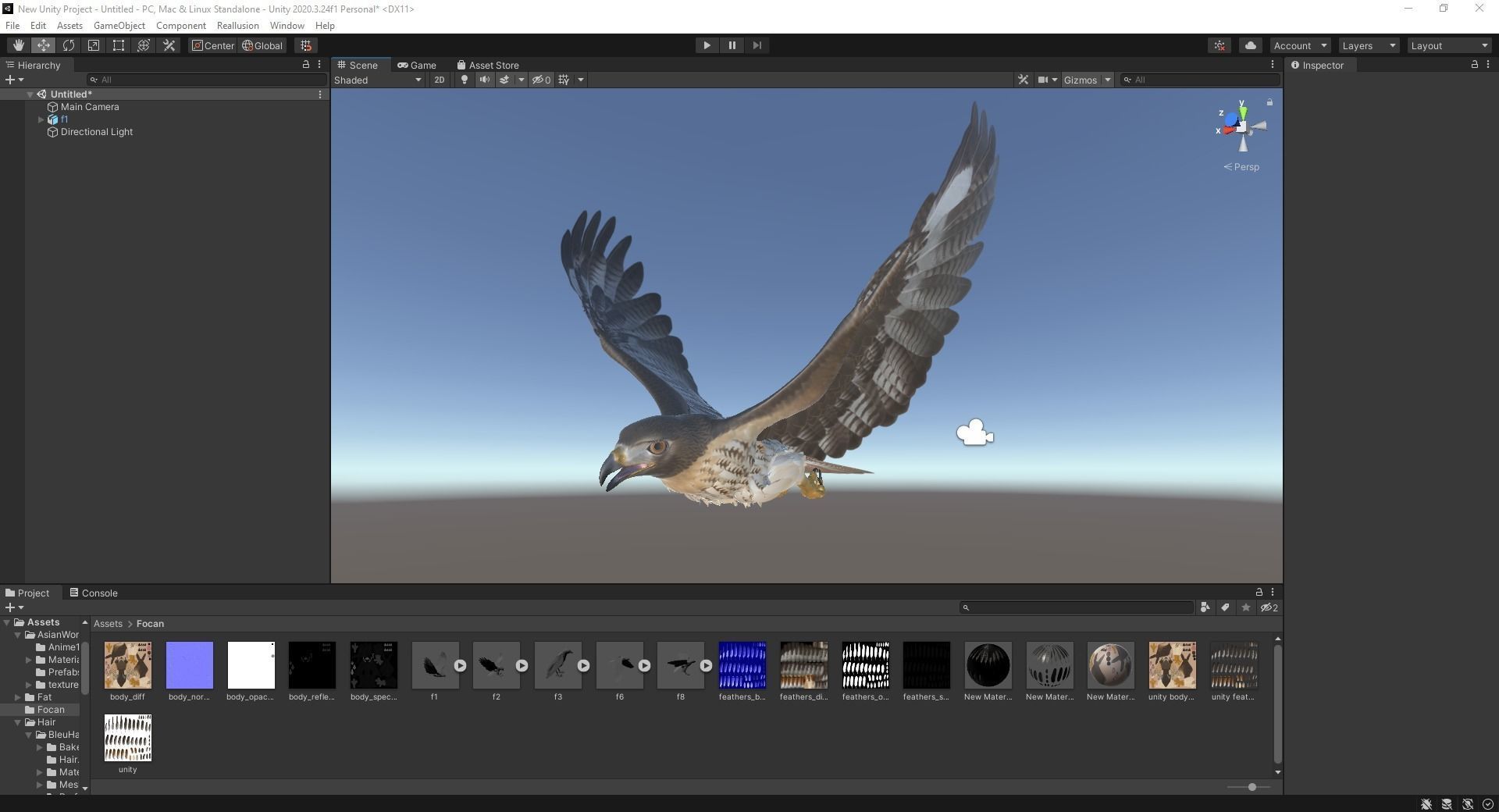 Stunning 3D Model of a Majestic Falcon Wildlife Enthusiasts Low-poly 3D model_26