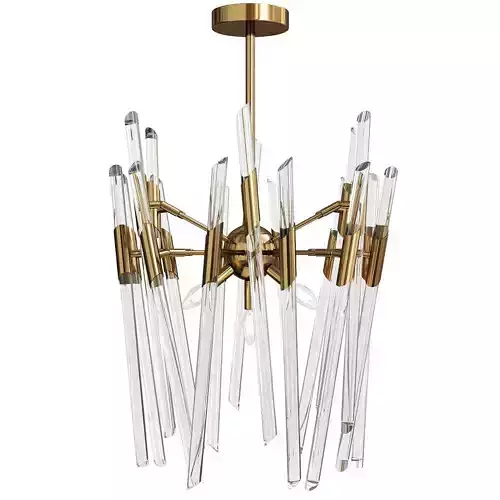 Ice Rods Chandelier brass