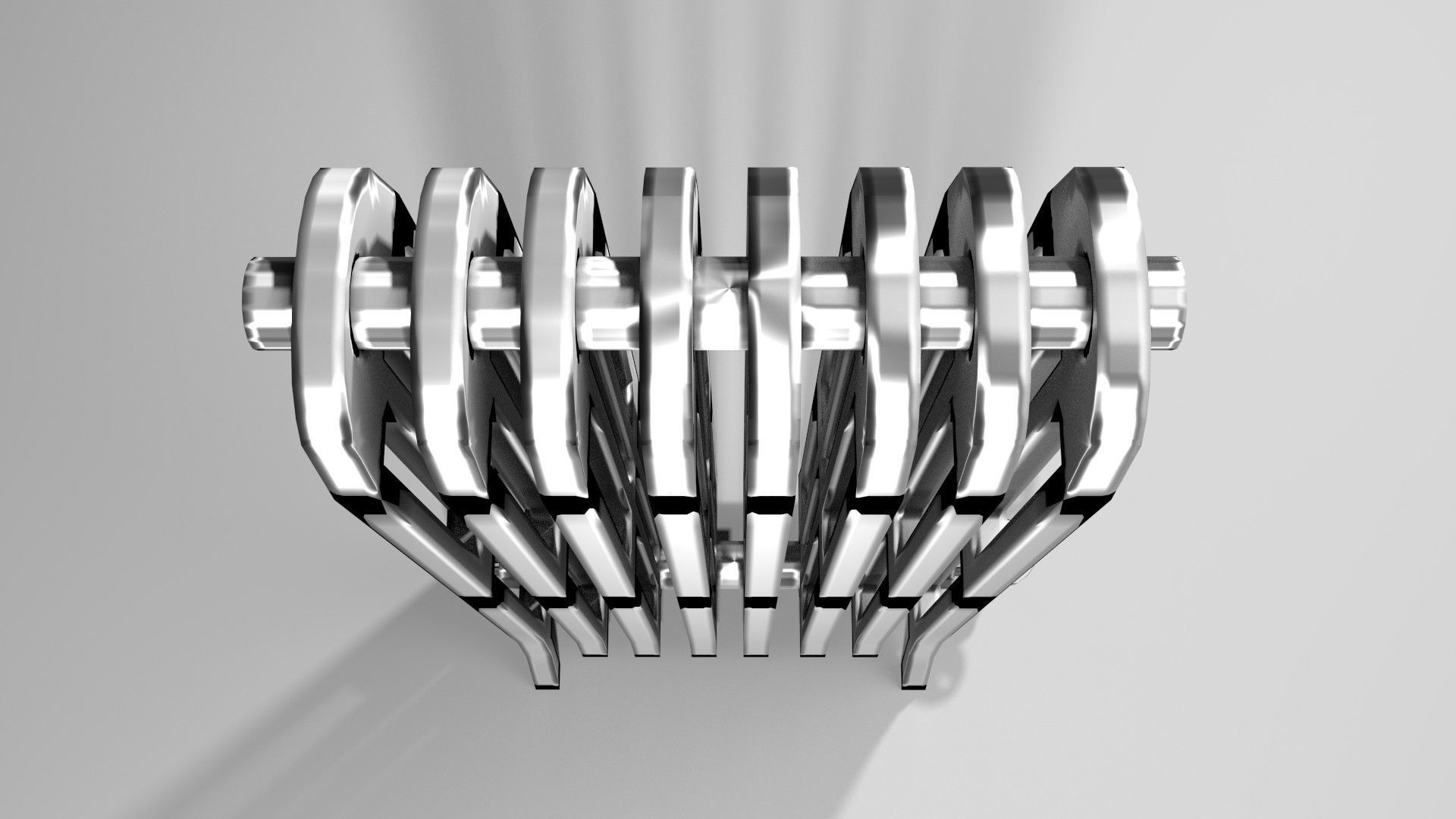 Heat Radiator 2 3D model_2