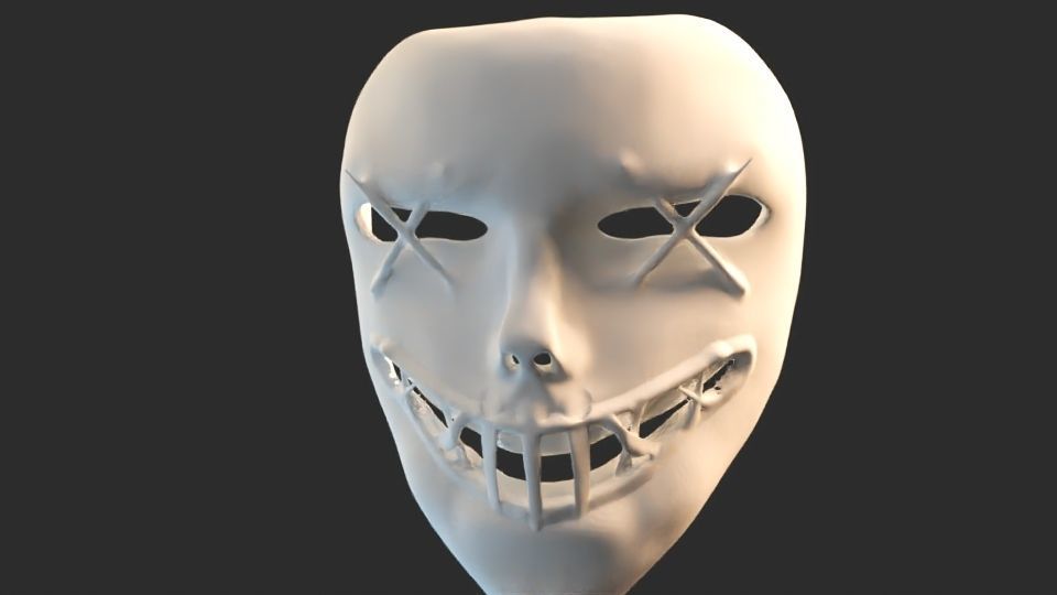 Purge American Full Face Cosplay Mask - Purge Night Mask 3D print model_8