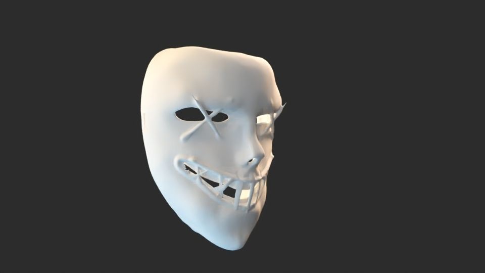 Purge American Full Face Cosplay Mask - Purge Night Mask 3D print model_9