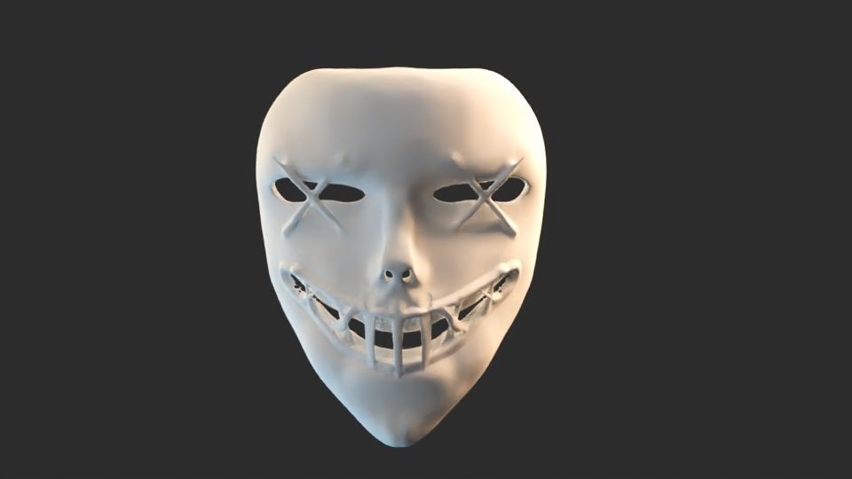 Purge American Full Face Cosplay Mask - Purge Night Mask 3D print model_11