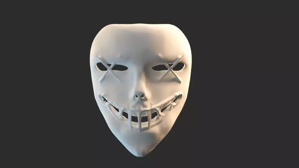 Purge American Full Face Cosplay Mask - Purge Night Mask 3D print model_0