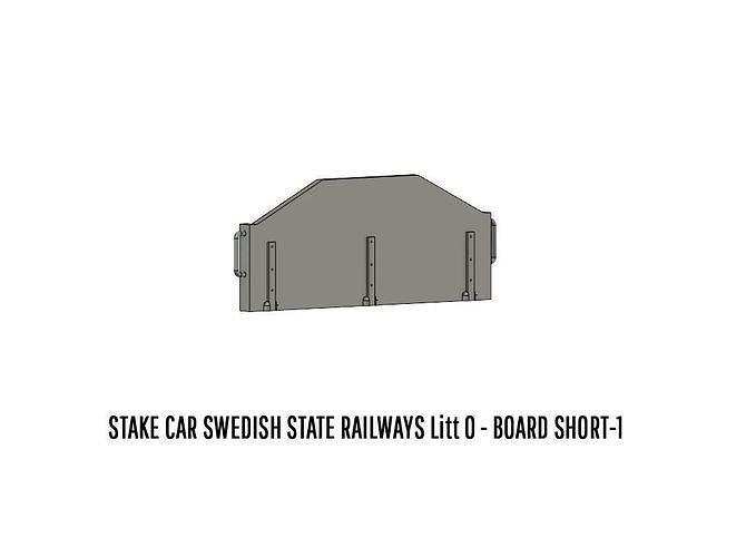 ROLLS-0025 Swedish SJ Litt O Stake Car H0-scale 3D print model 7