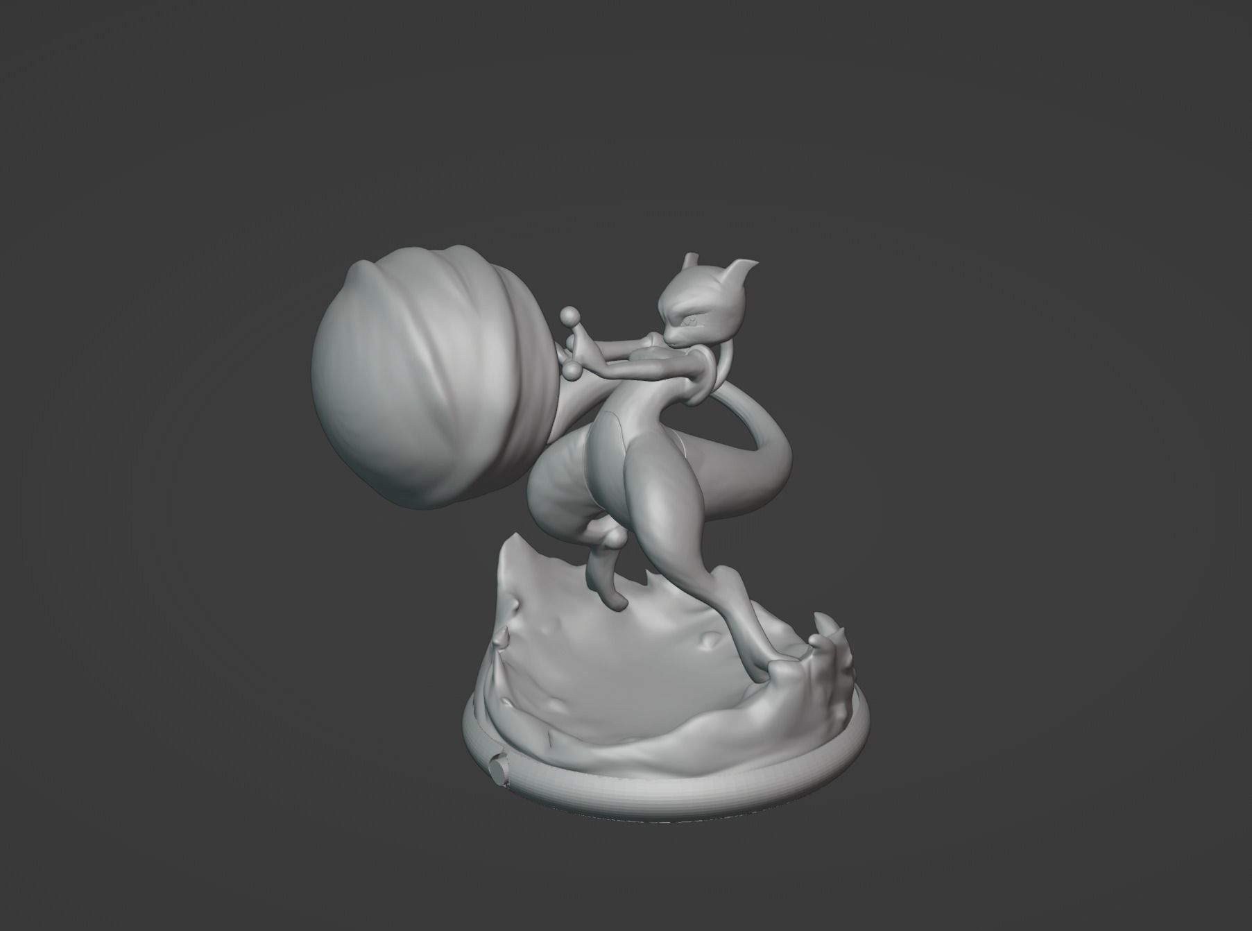 Mewtwo pokemon 3D print model 3D print model_4
