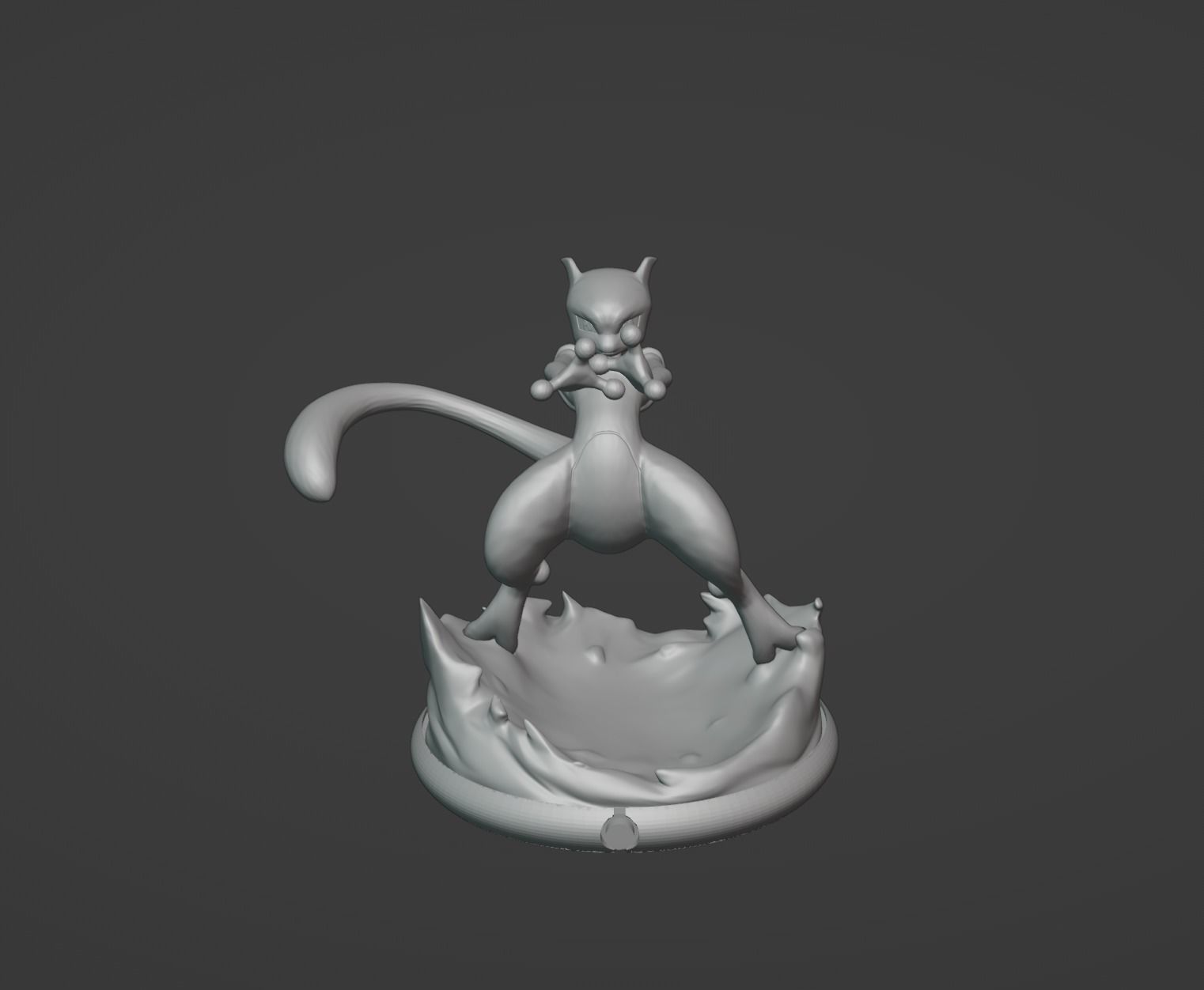 Mewtwo pokemon 3D print model 3D print model_6