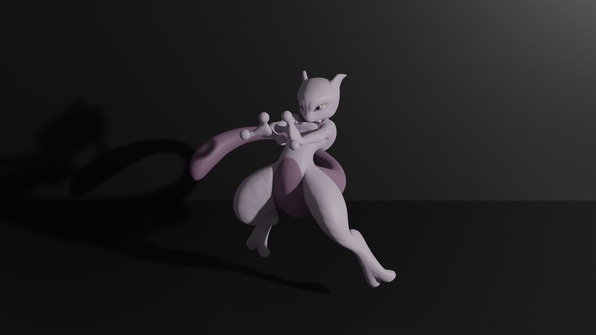 Mewtwo pokemon 3D print model 3D print model_1