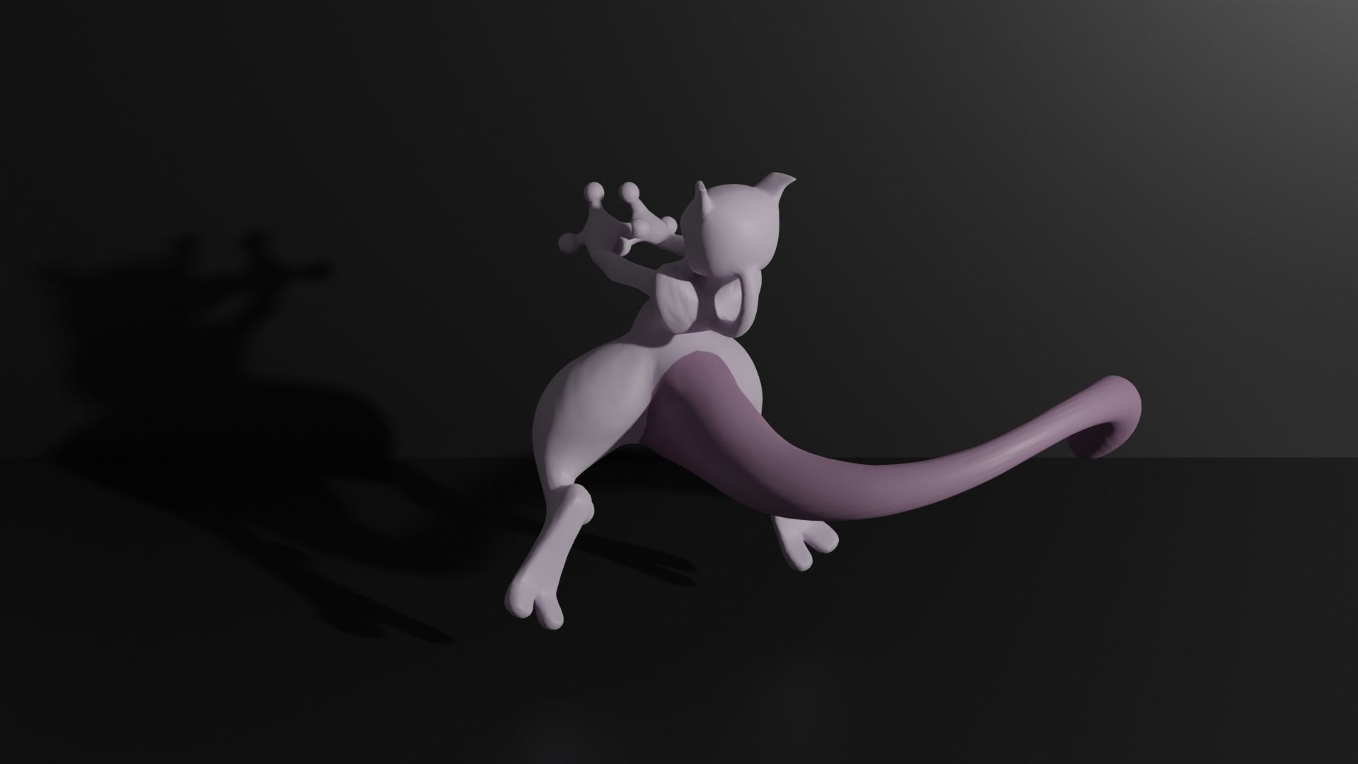 Mewtwo pokemon 3D print model 3D print model_2