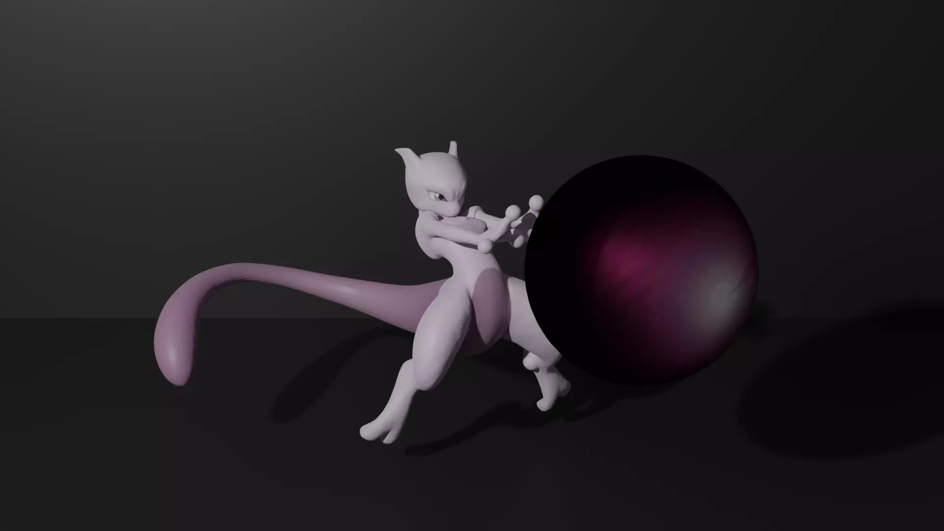 Mewtwo pokemon 3D print model 3D print model_0