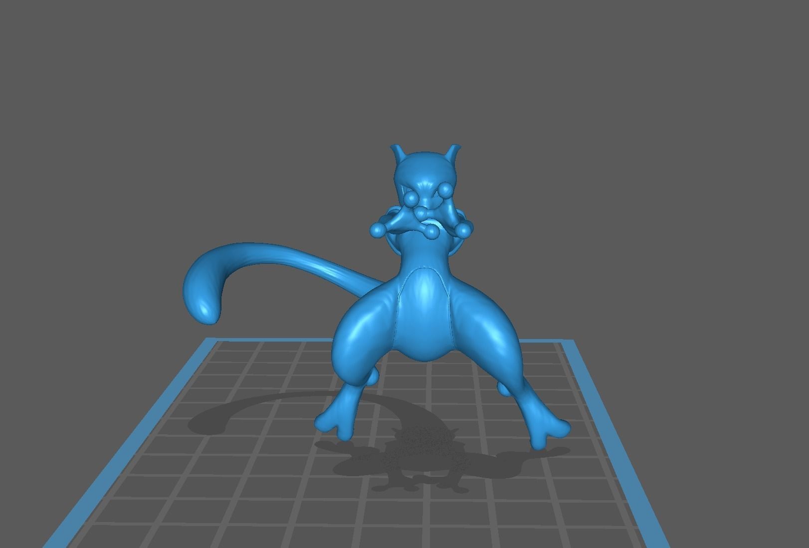 Mewtwo pokemon 3D print model 3D print model_11