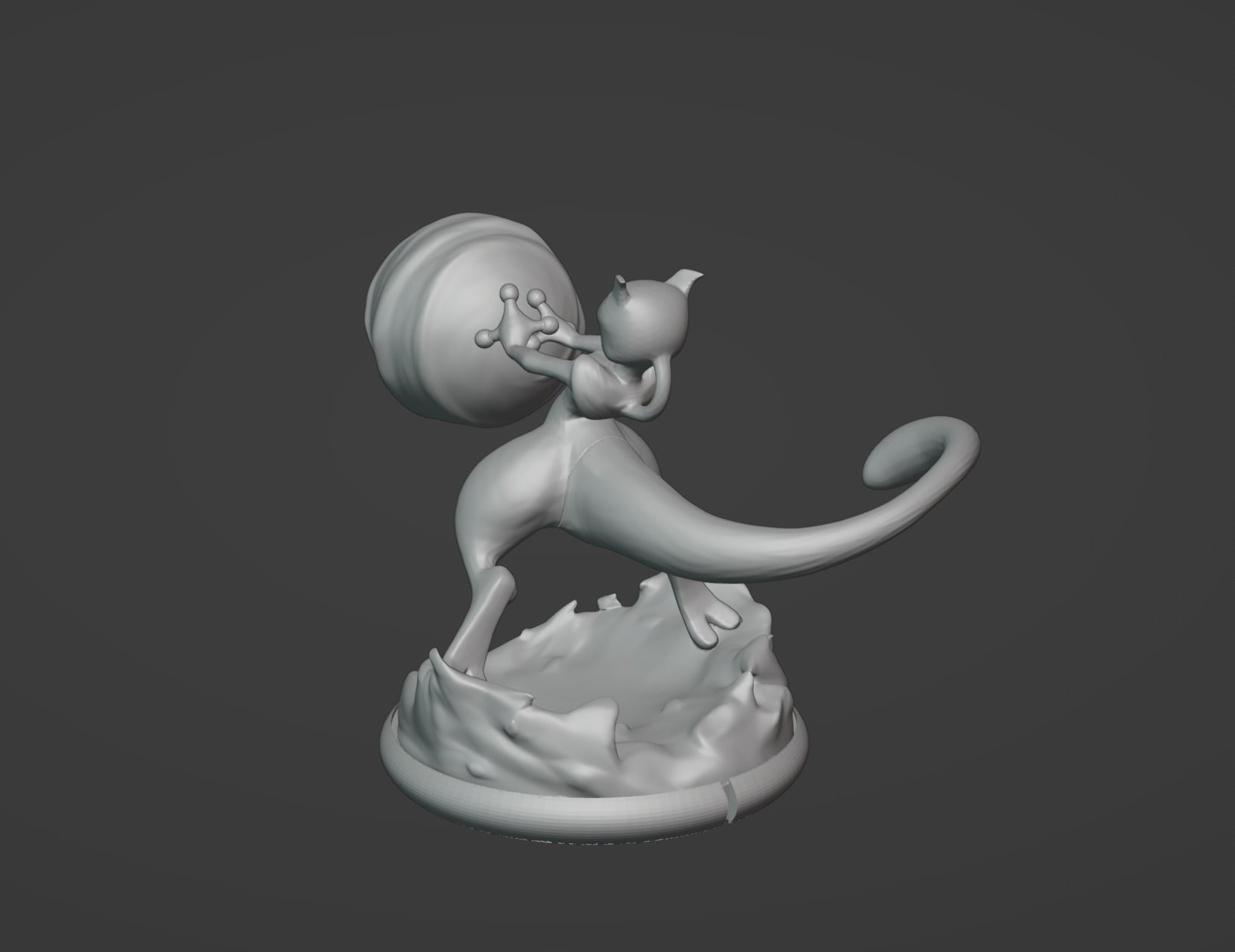 Mewtwo pokemon 3D print model 3D print model_5