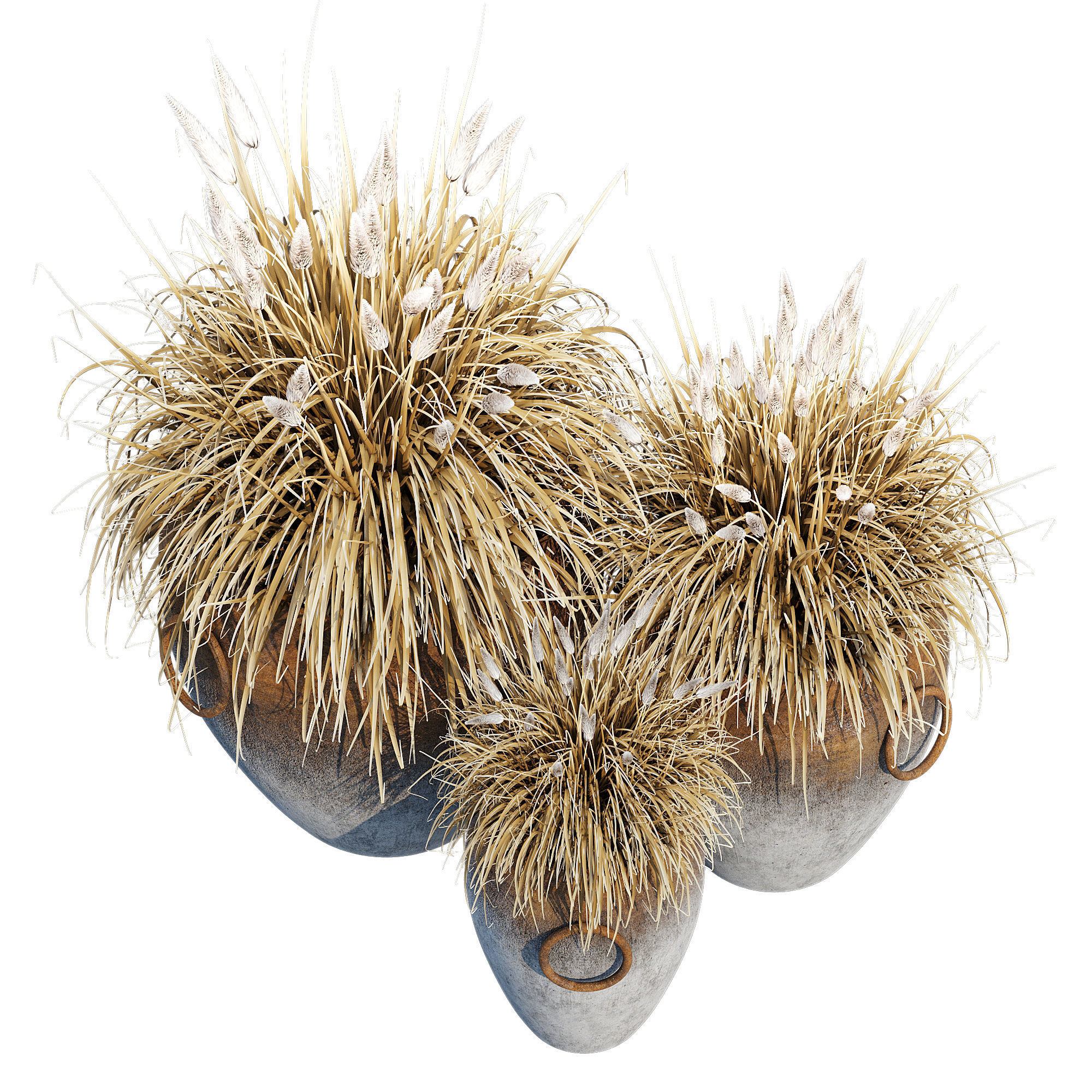 Argetile rustic planters 3D model_3