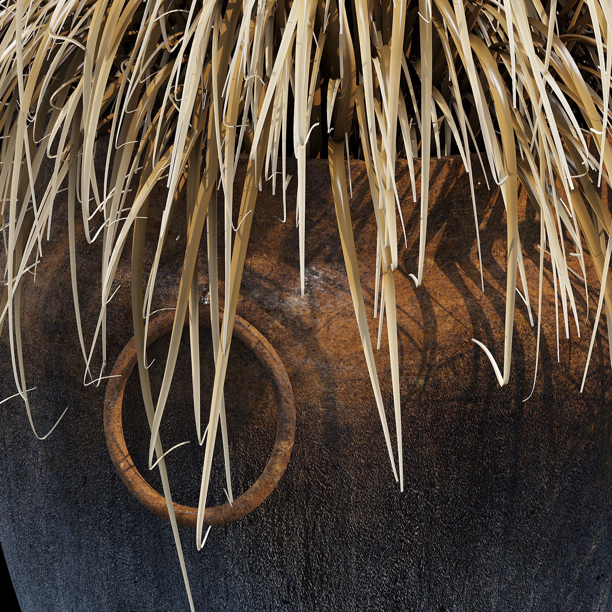 Argetile rustic planters 3D model_12