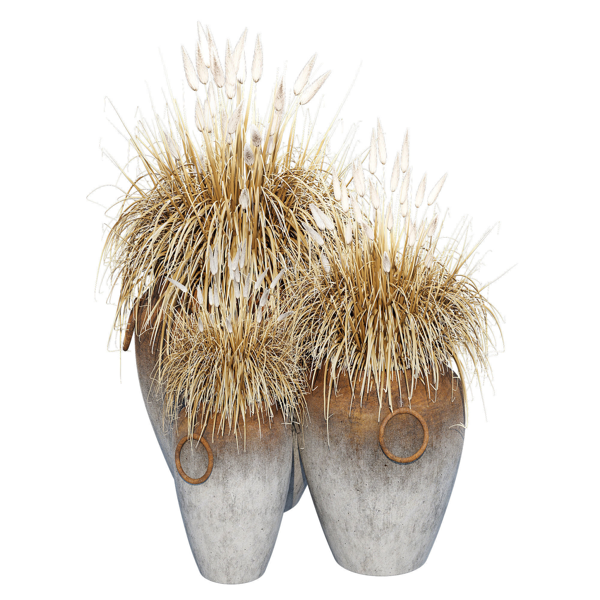 Argetile rustic planters 3D model_2