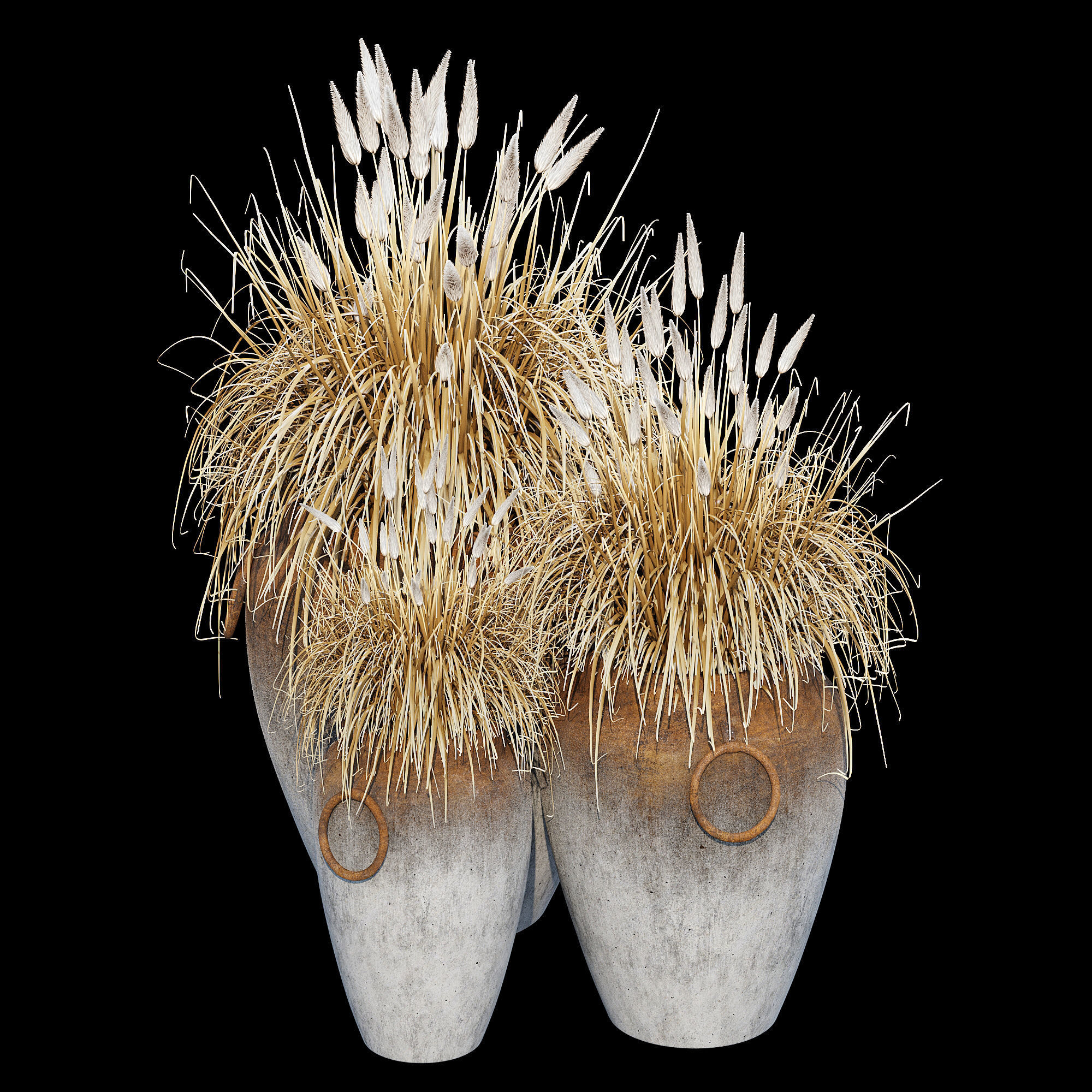 Argetile rustic planters 3D model_6