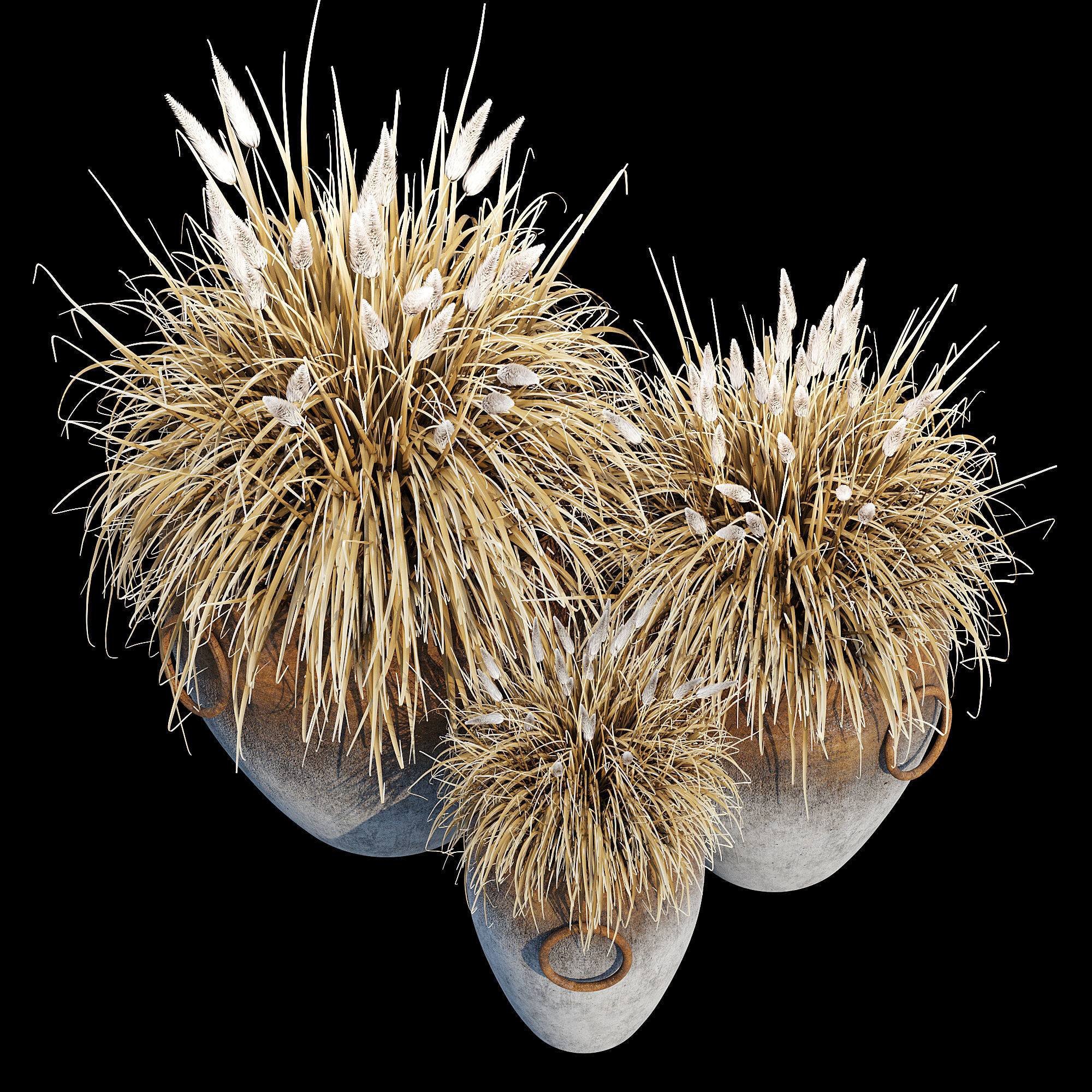 Argetile rustic planters 3D model_8