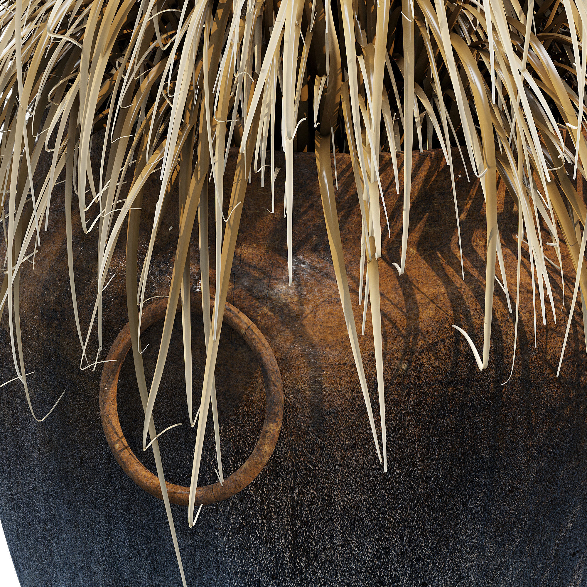 Argetile rustic planters 3D model_13