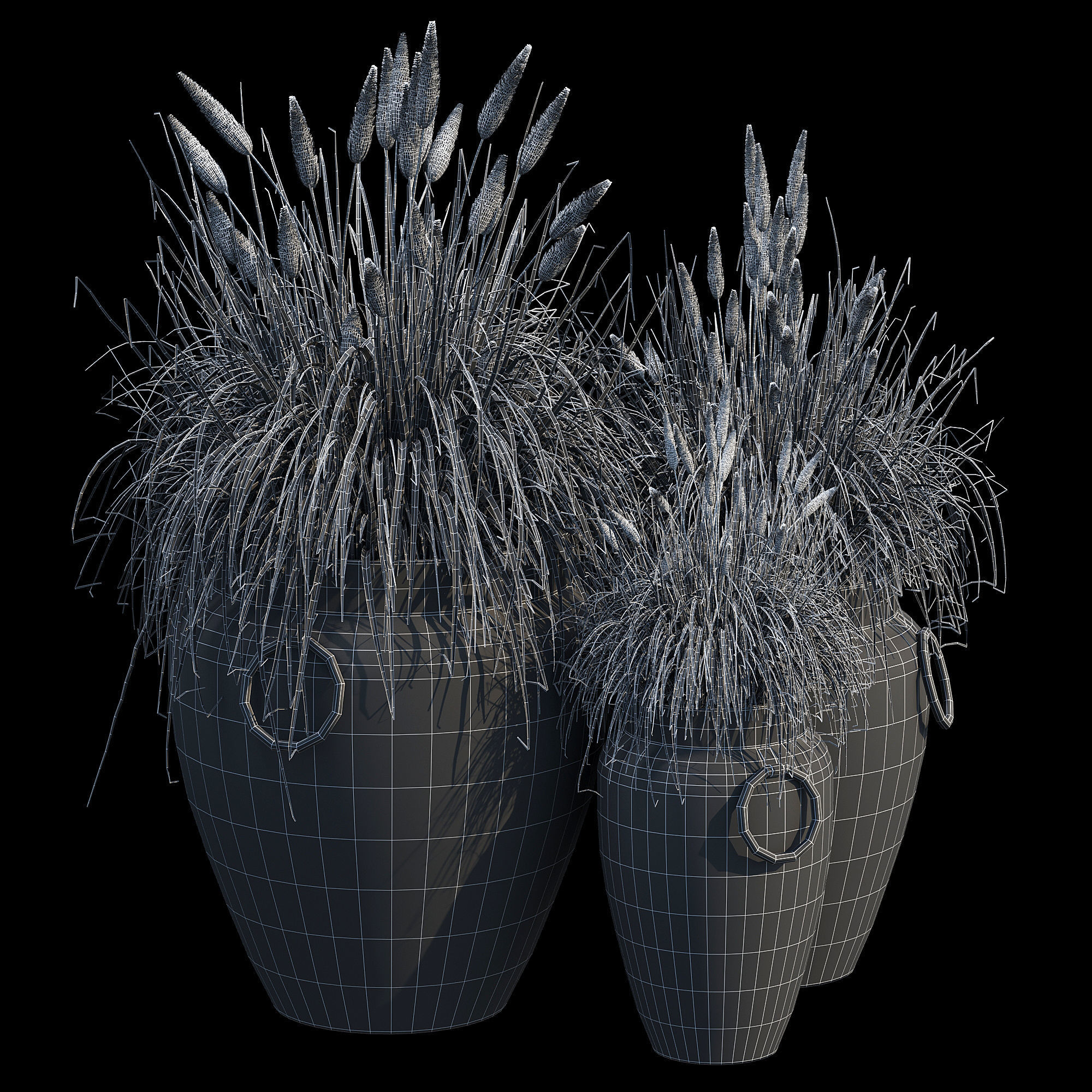 Argetile rustic planters 3D model_7